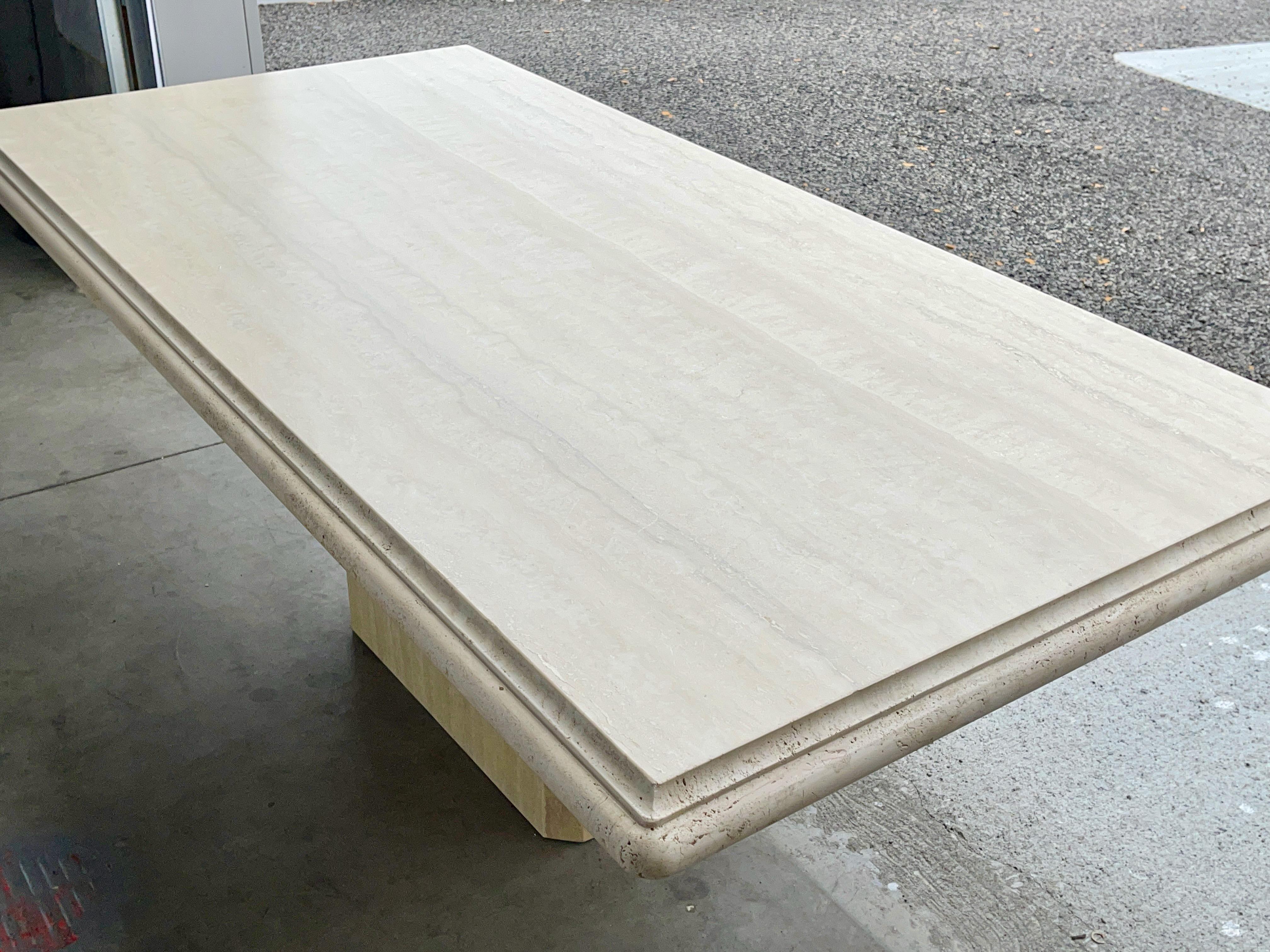 Italian Travertine Dining Table 5