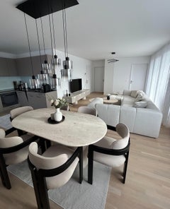 Italian Travertine Dining Table - Marble Table