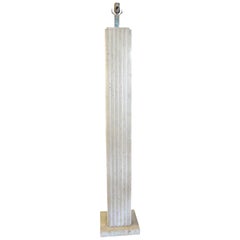 Italian Modern Travertine Floor Lamp by Reggiani