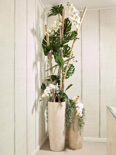 Jarrón de suelo de travertino italiano de Travertino Navona, "Jeko" by Giansanti Home