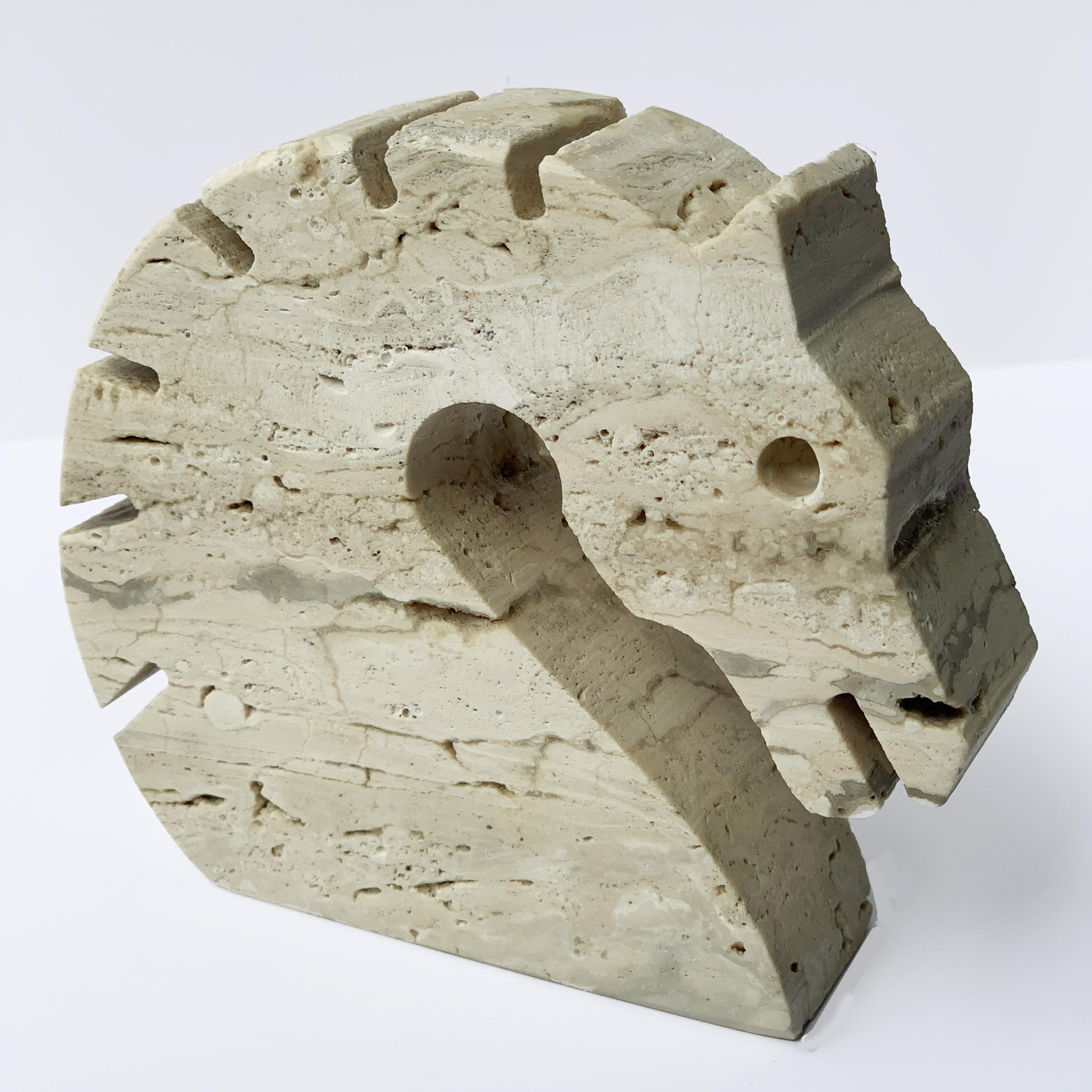This midcentury Travertine horse. Designer Fratelli Manelli. Great for a desk accessory or a hallway entrance.