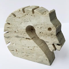Italian Travertine, Fratelli Mannelli Letter Holder, Desk Accessory Italy, 1970s