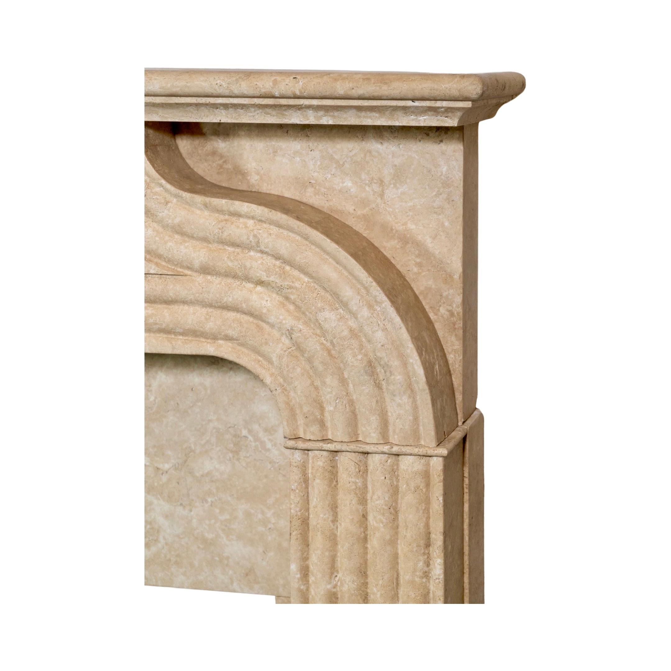 Italian Travertine Mantel For Sale 3