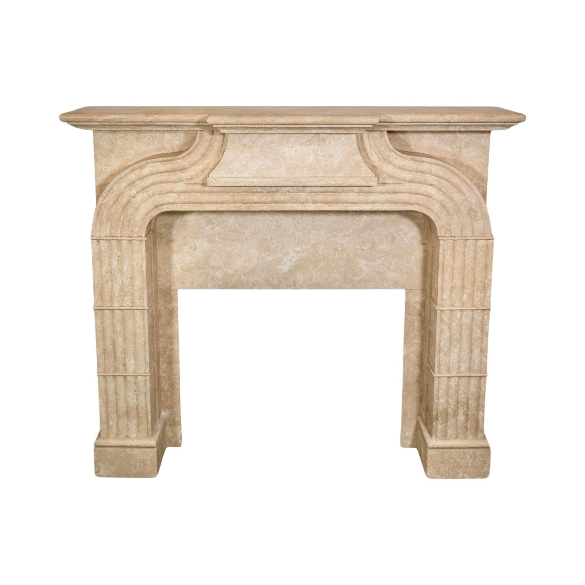 This unique Italian Travertine Mantel is crafted from the finest natural travertine stone, hand-carved in the 1940s with exquisite details. Boasting a timeless design, it's sure to stand the test of time and make a statement in any home.
