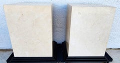 Italian Travertine Marble Dining Table Bases Side Tables Display Pedestals