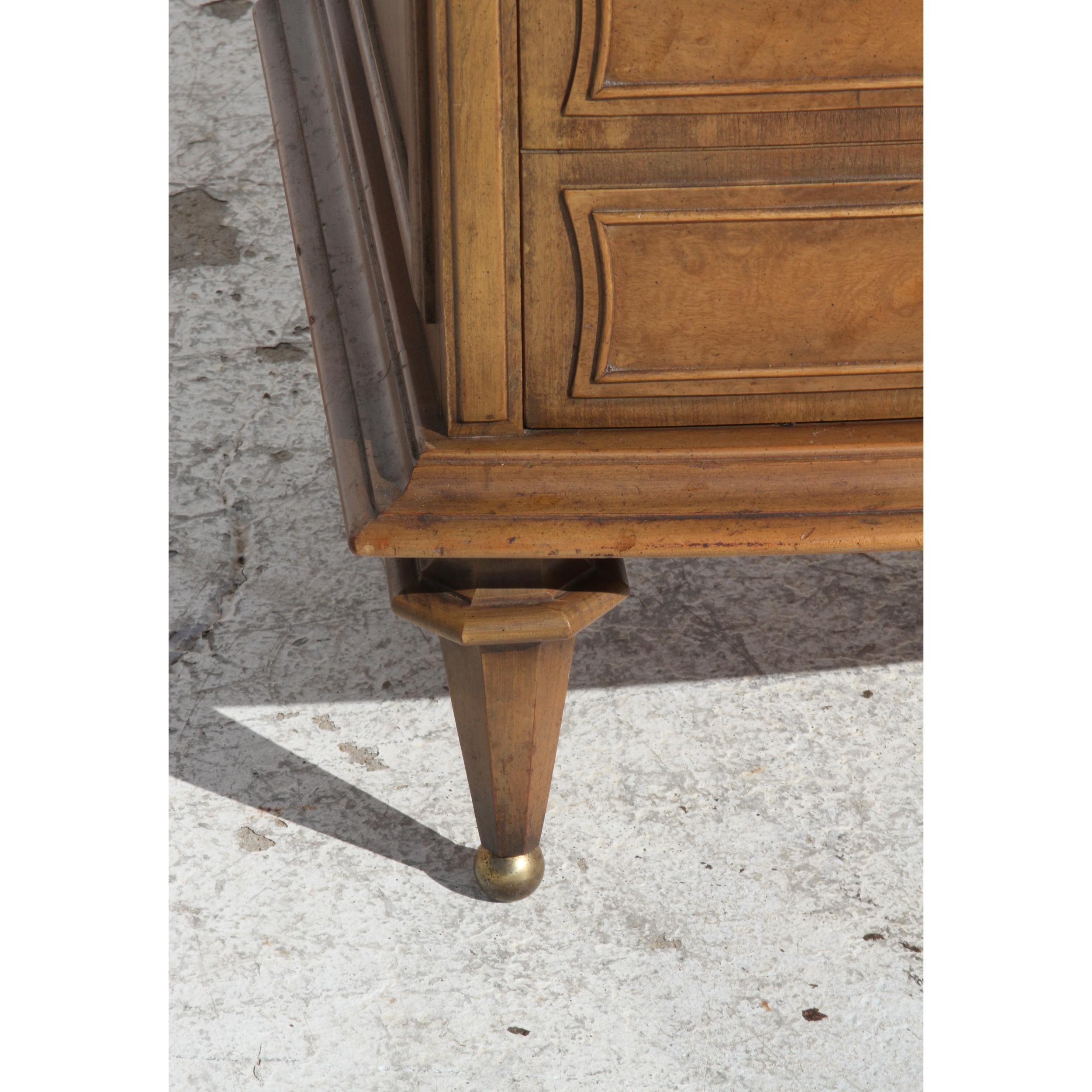 Italian travertine marble top nightstands For Sale 5
