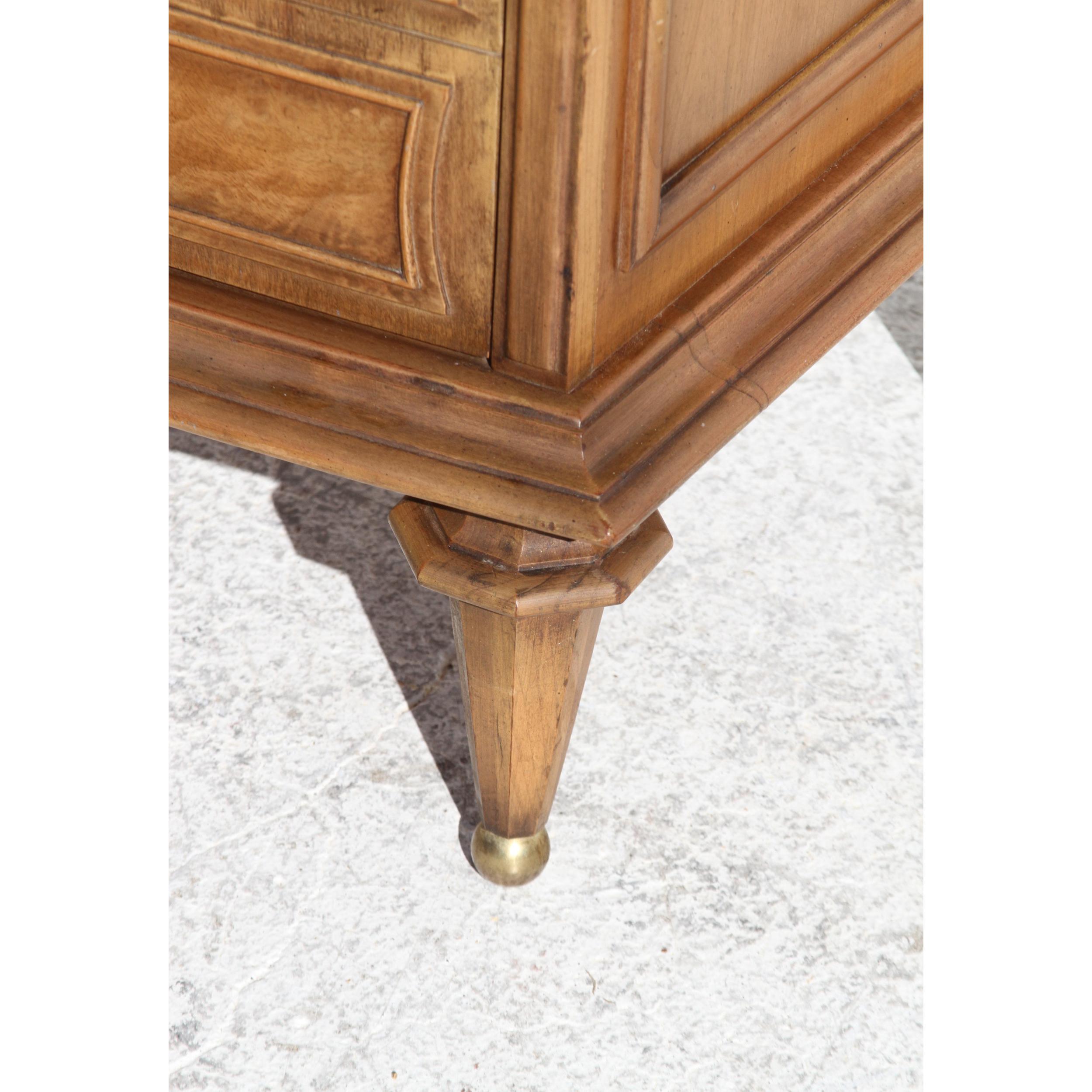 Italian travertine marble top nightstands For Sale 8