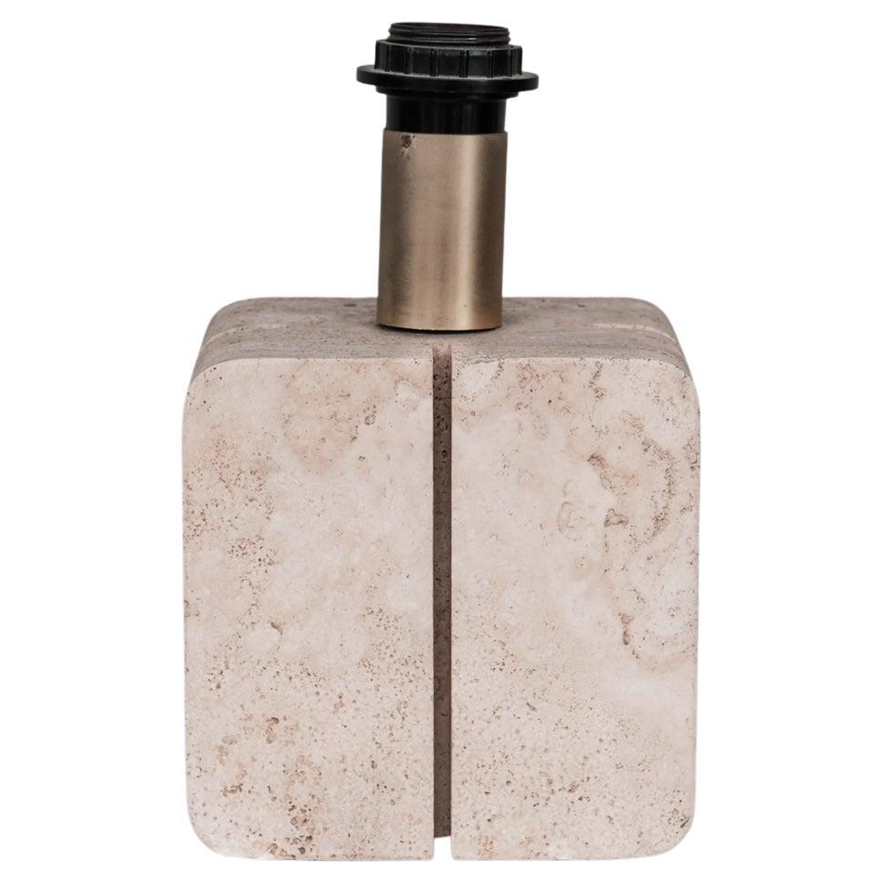 Italian Travertine Mid-Century Table Lamp 'Up to 2 Available' For Sale