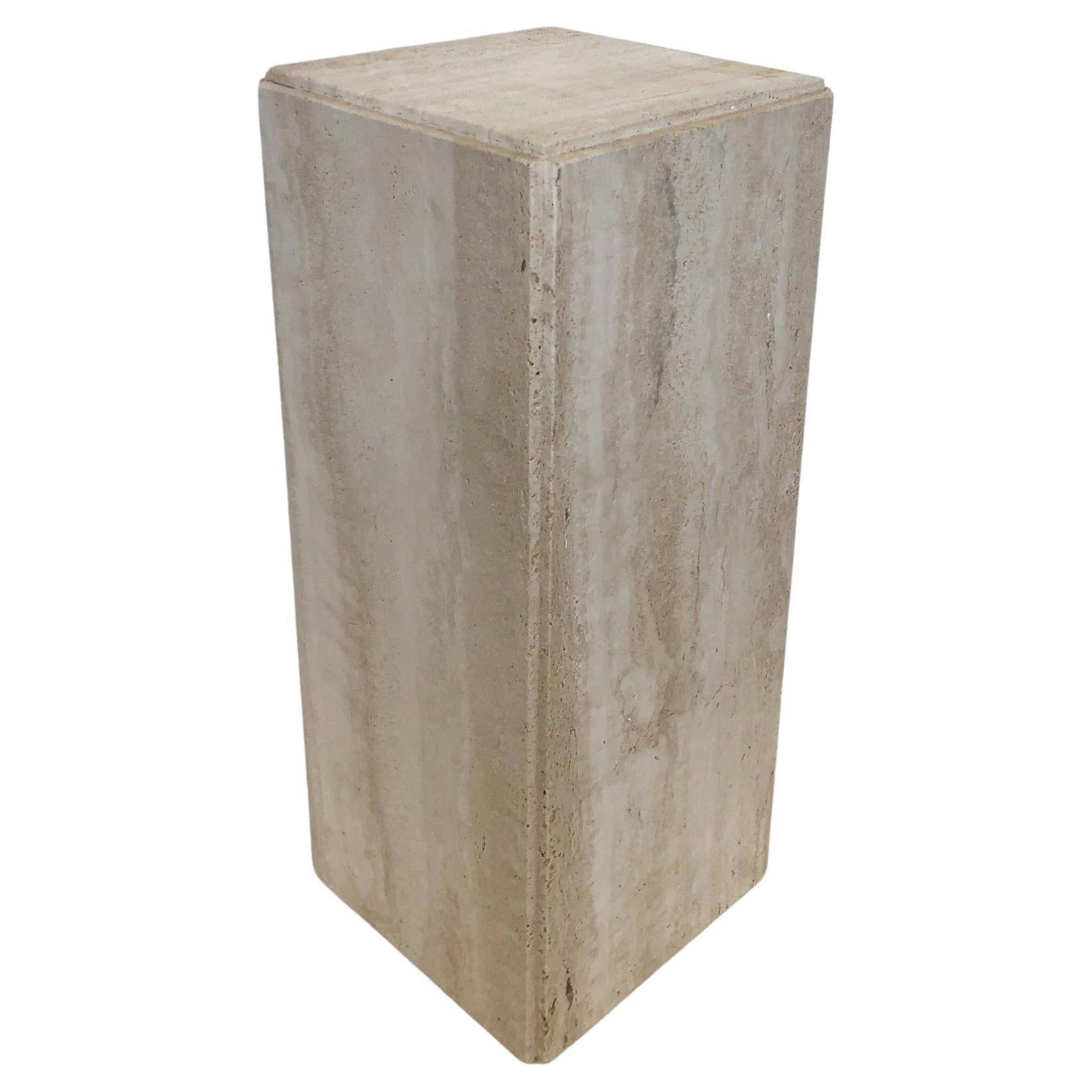 Italian Travertine Pedestal