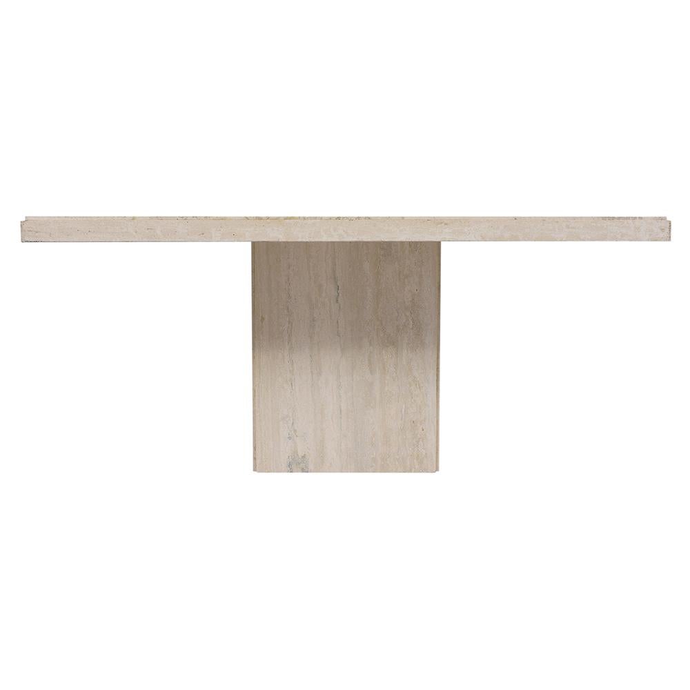 travertine dining table