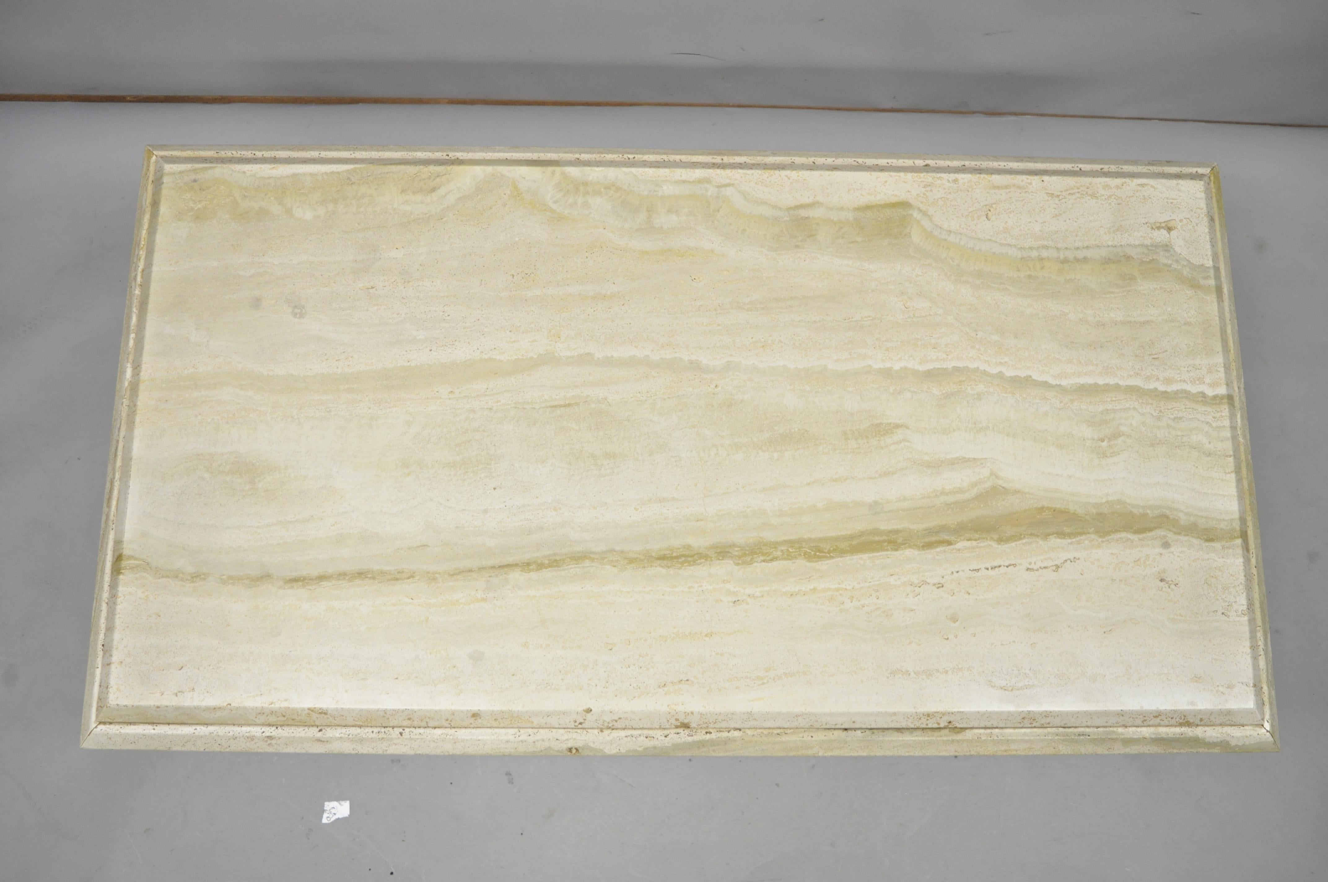 travertine stone coffee table