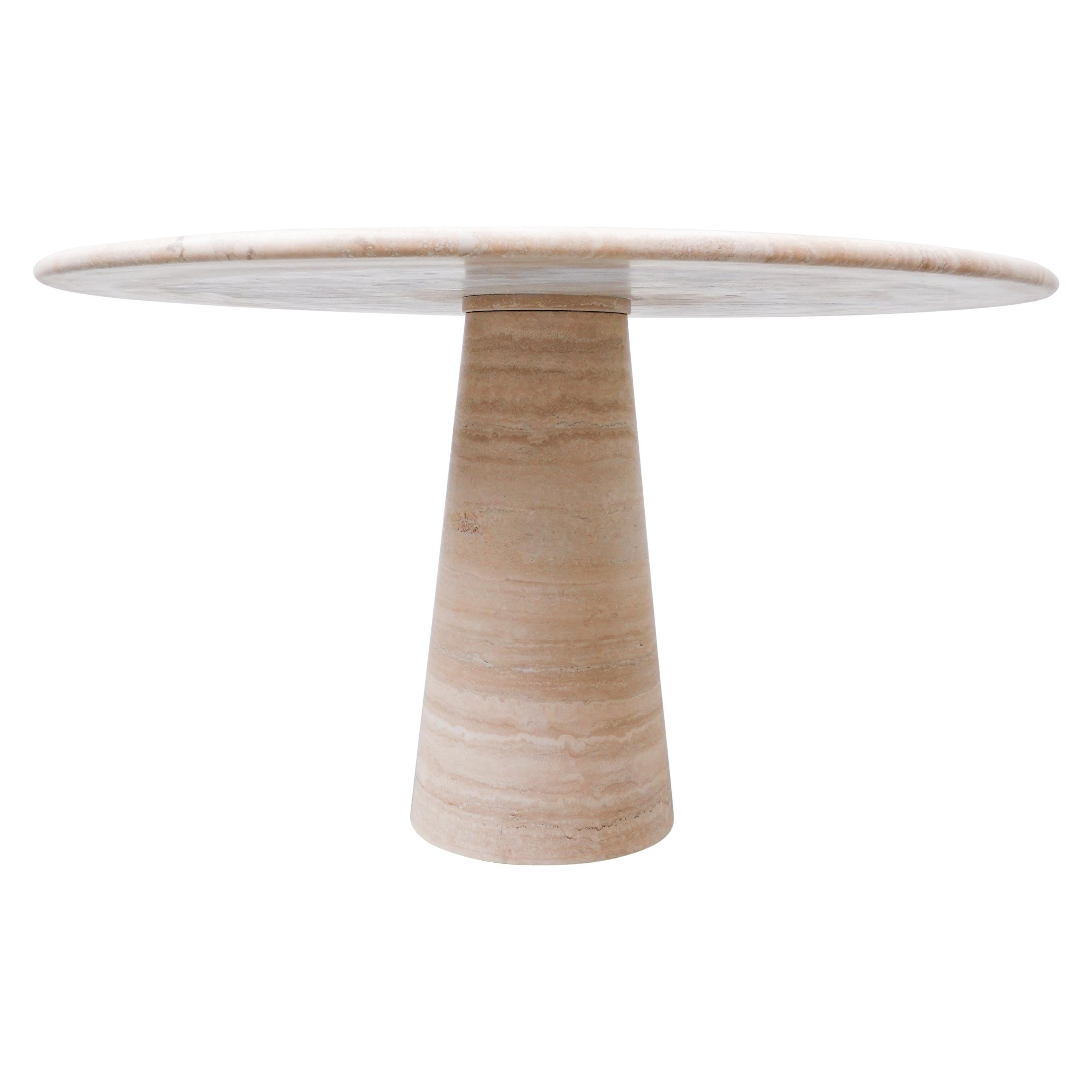 Italian Travertine Table, 1970s