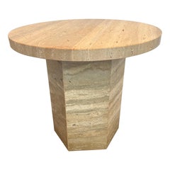 Italian Travertine Table by Le Lampade