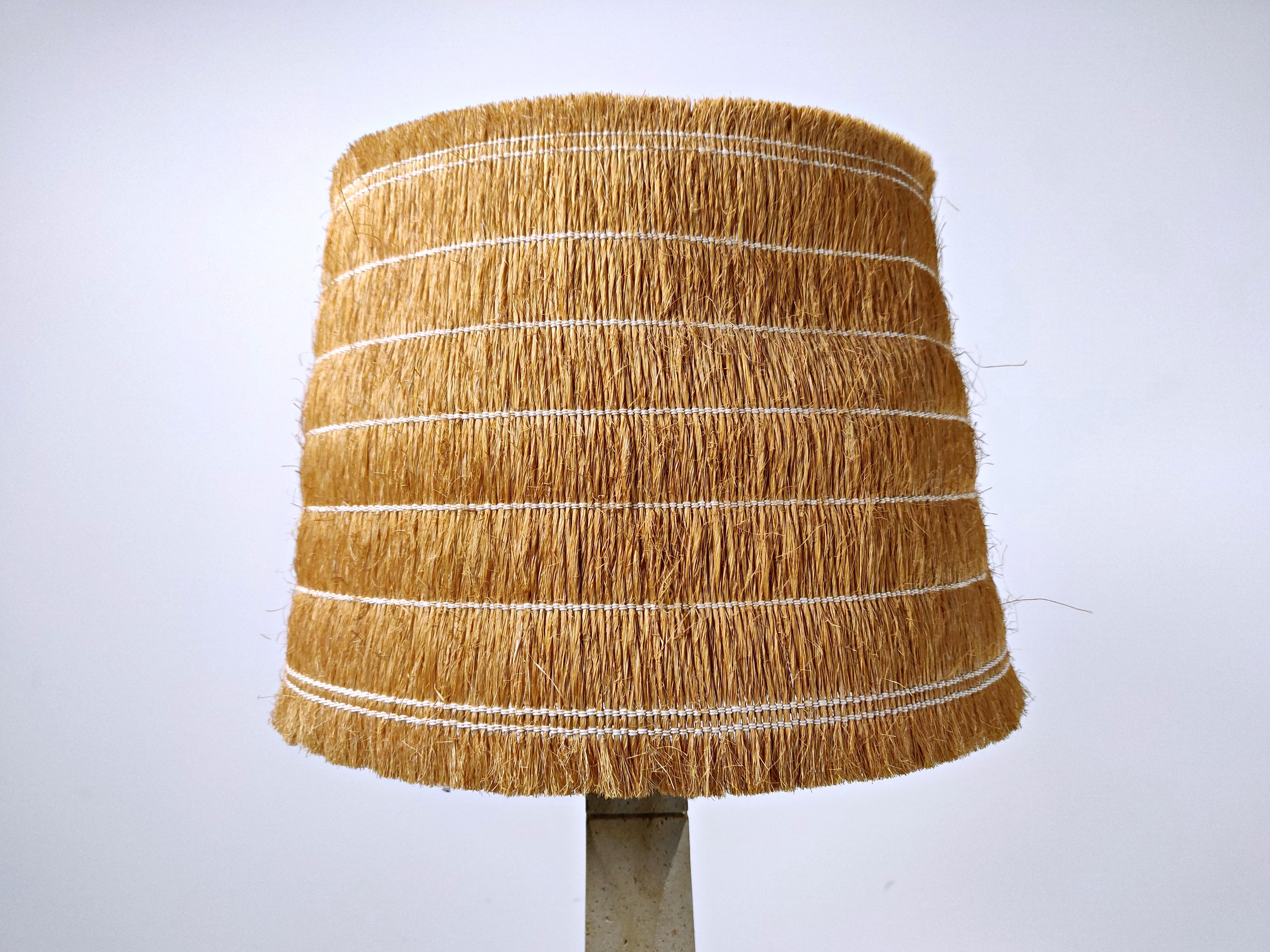 Italian Travertine Table Lamp, 1970s 2