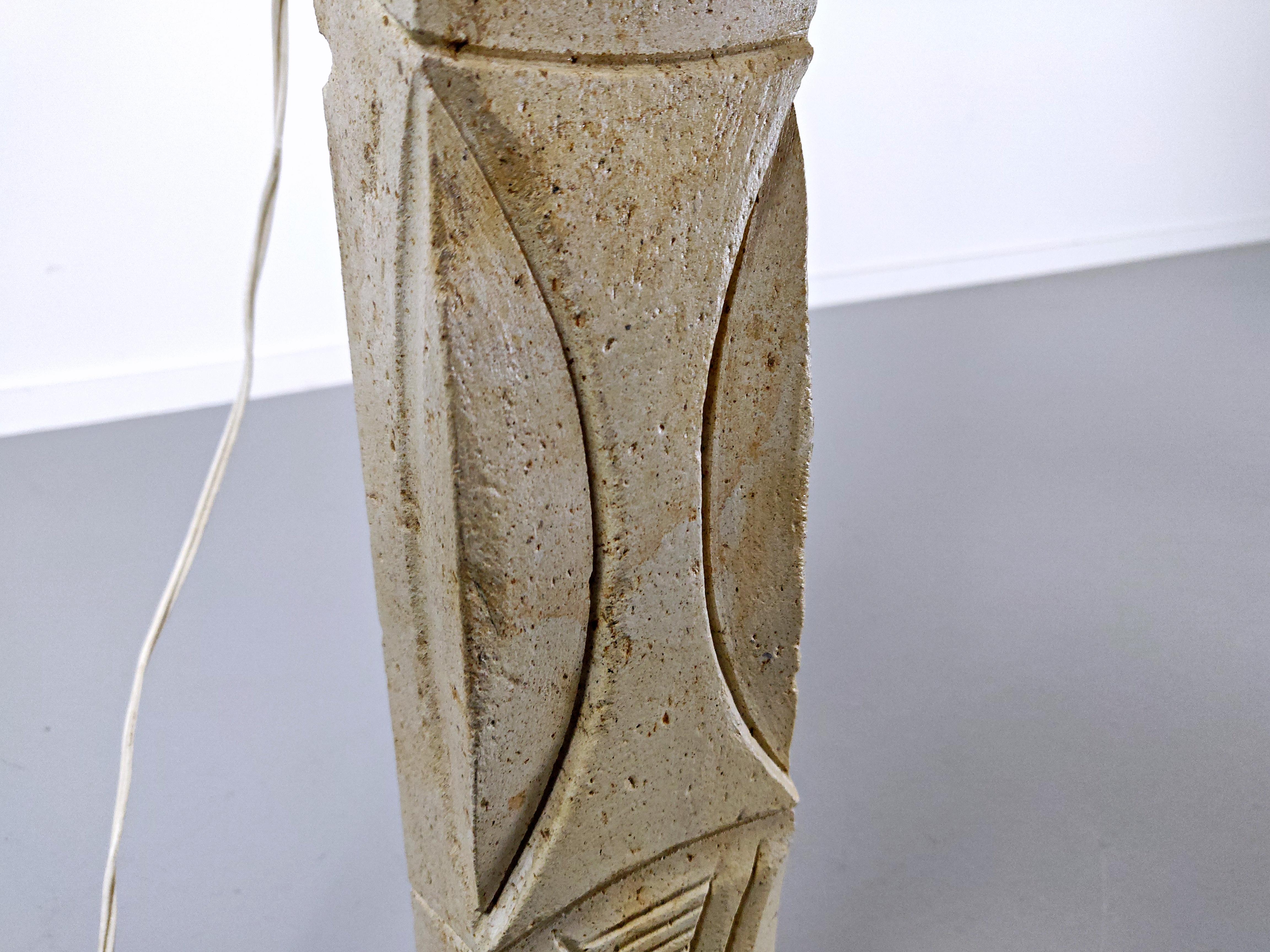 Italian Travertine Table Lamp, 1970s 3