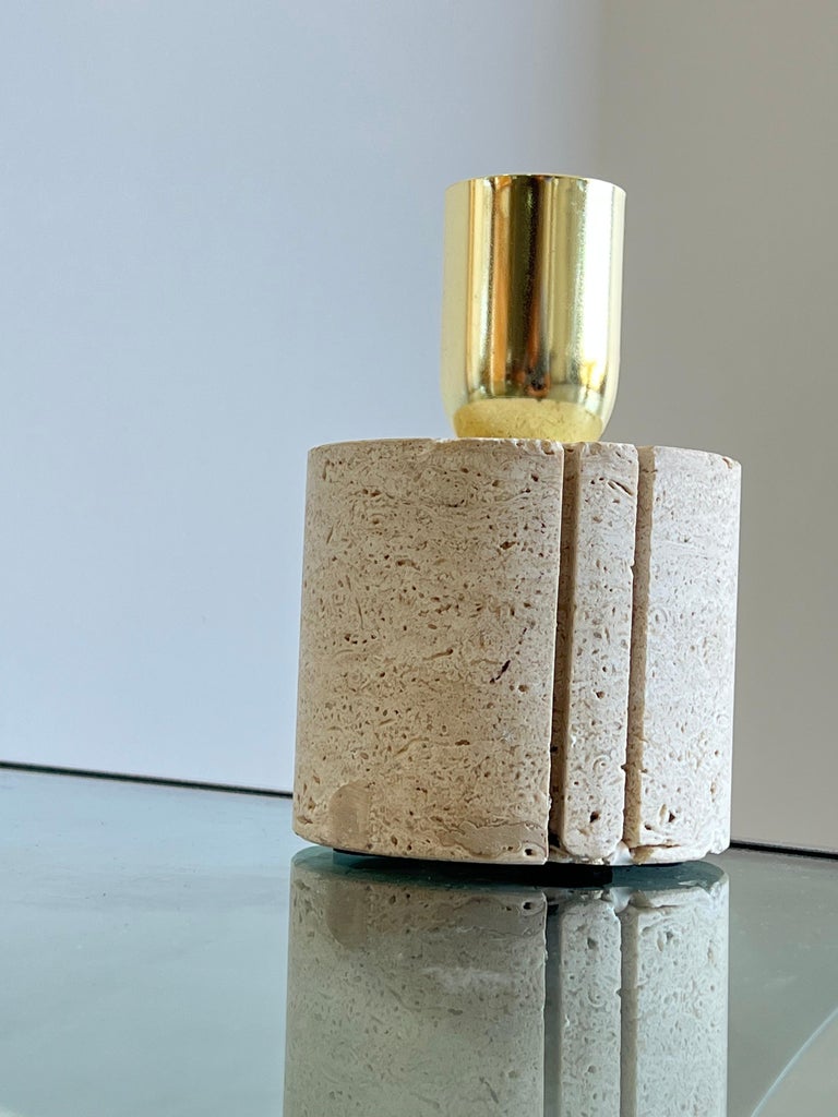 Italian Travertine Table Lamp by Fratelli Mannelli For Sale at 1stDibs