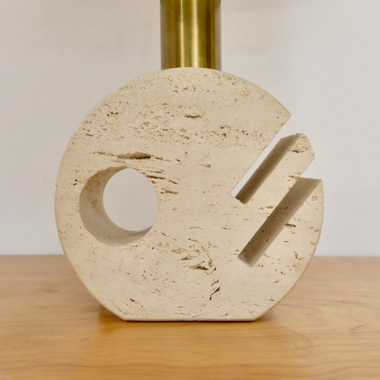 Italian Travertine Table Lamp For Sale at 1stDibs | e26 base