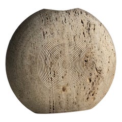 Italian Travertine Vase by P. A. Giusti and Egidio di Rosa for Up&Up, 1970s