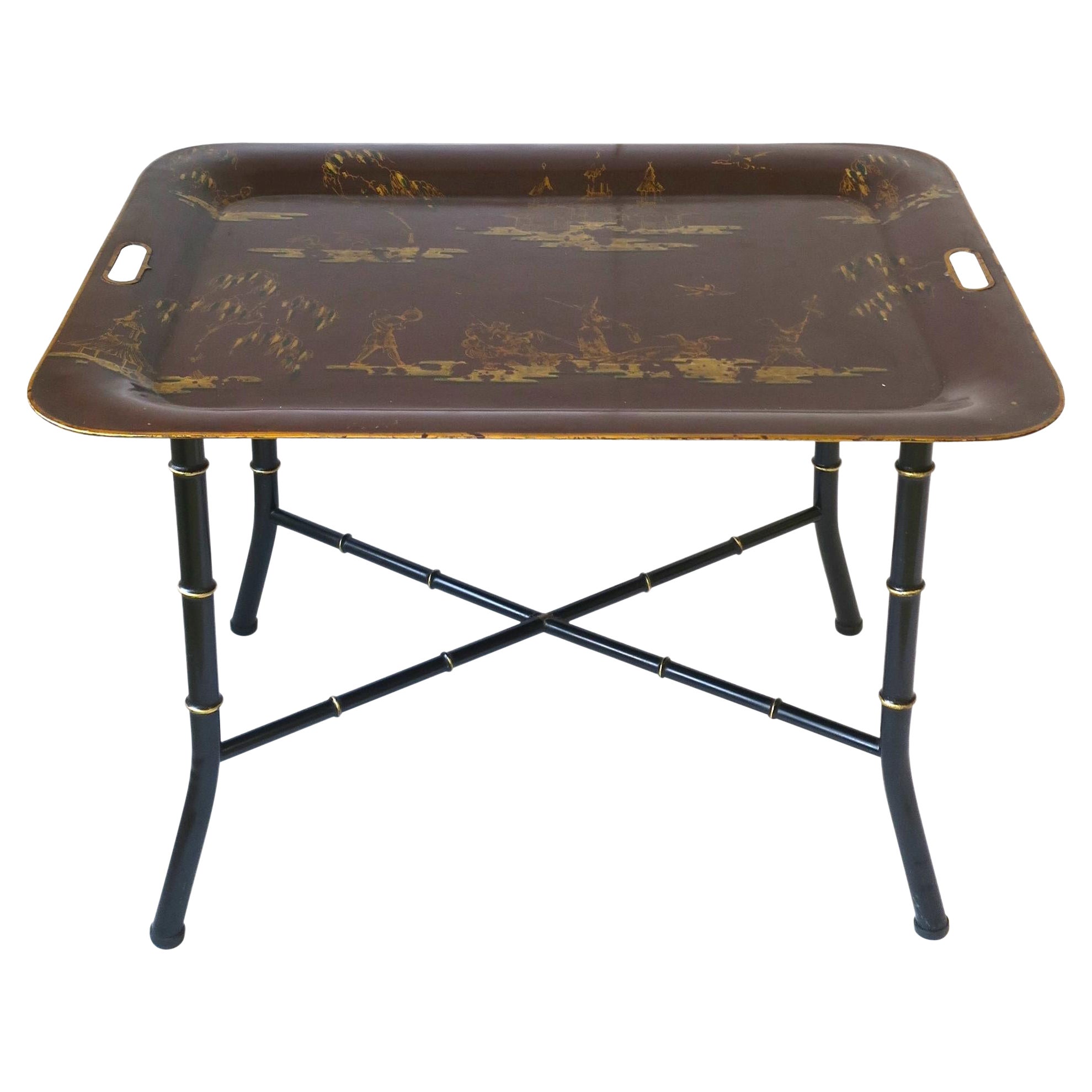 Italian Tray Cocktail Table Chinoiserie