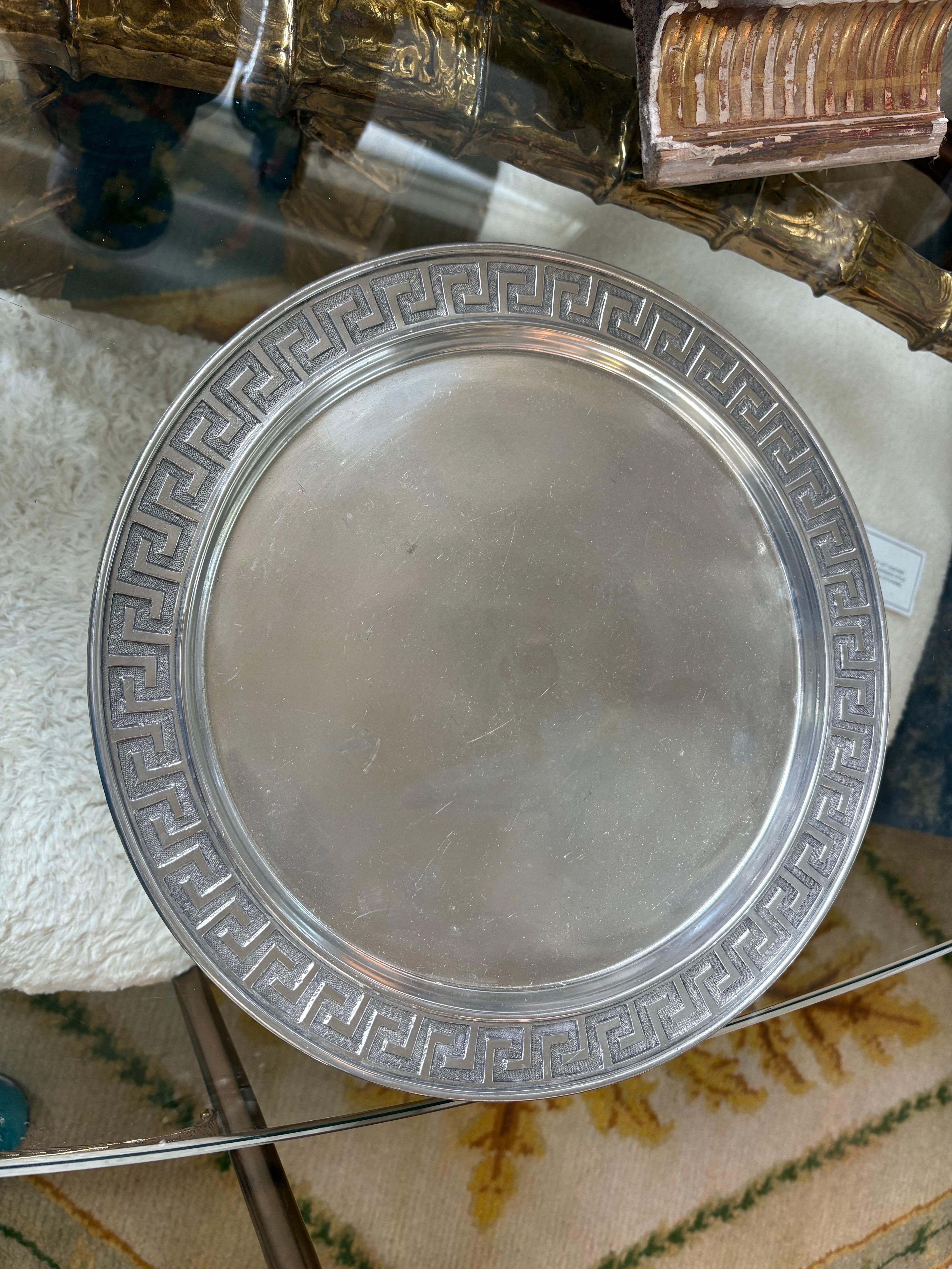 XX secolo Vassoio italiano con design a chiave greca in vendita