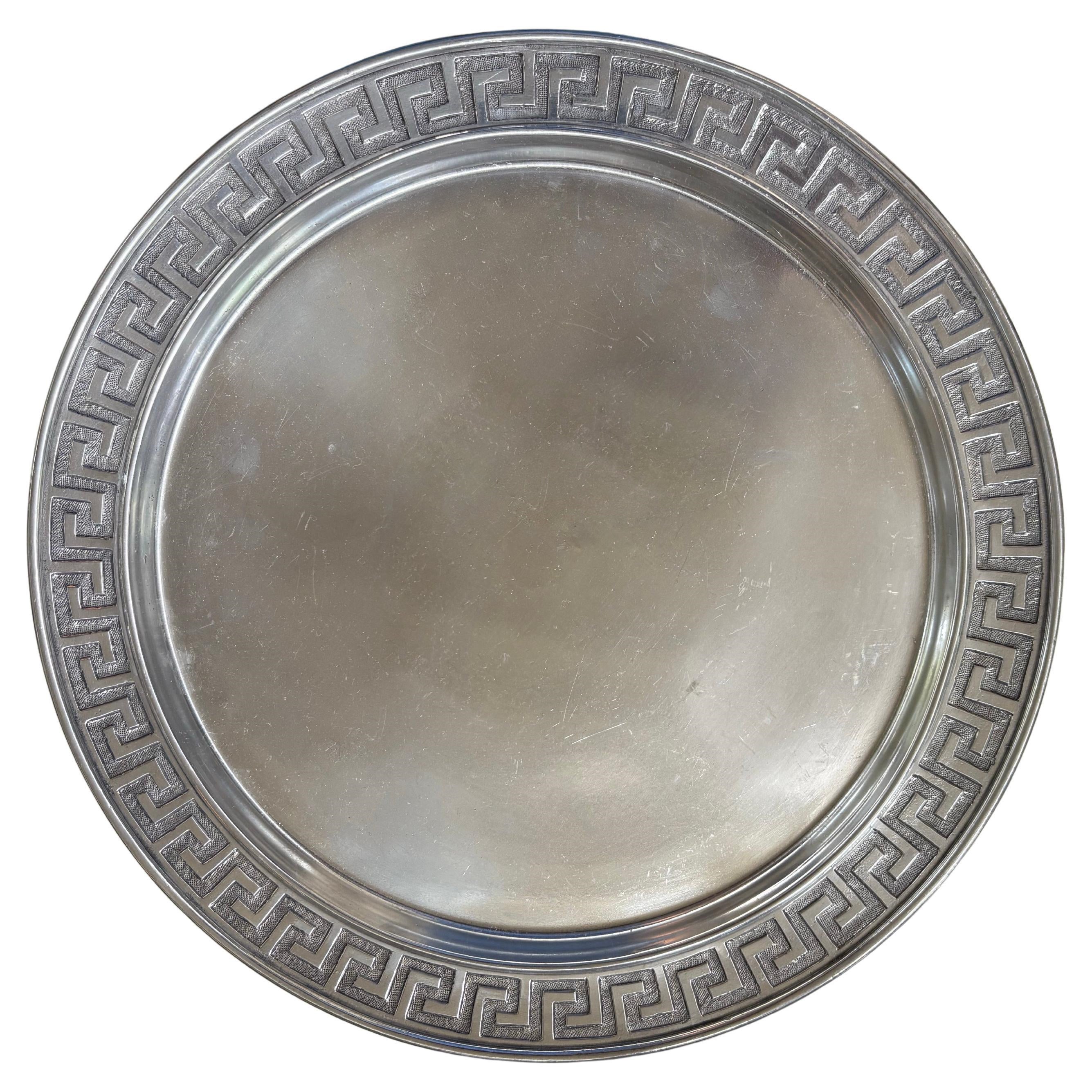 Vassoio italiano con design a chiave greca in vendita