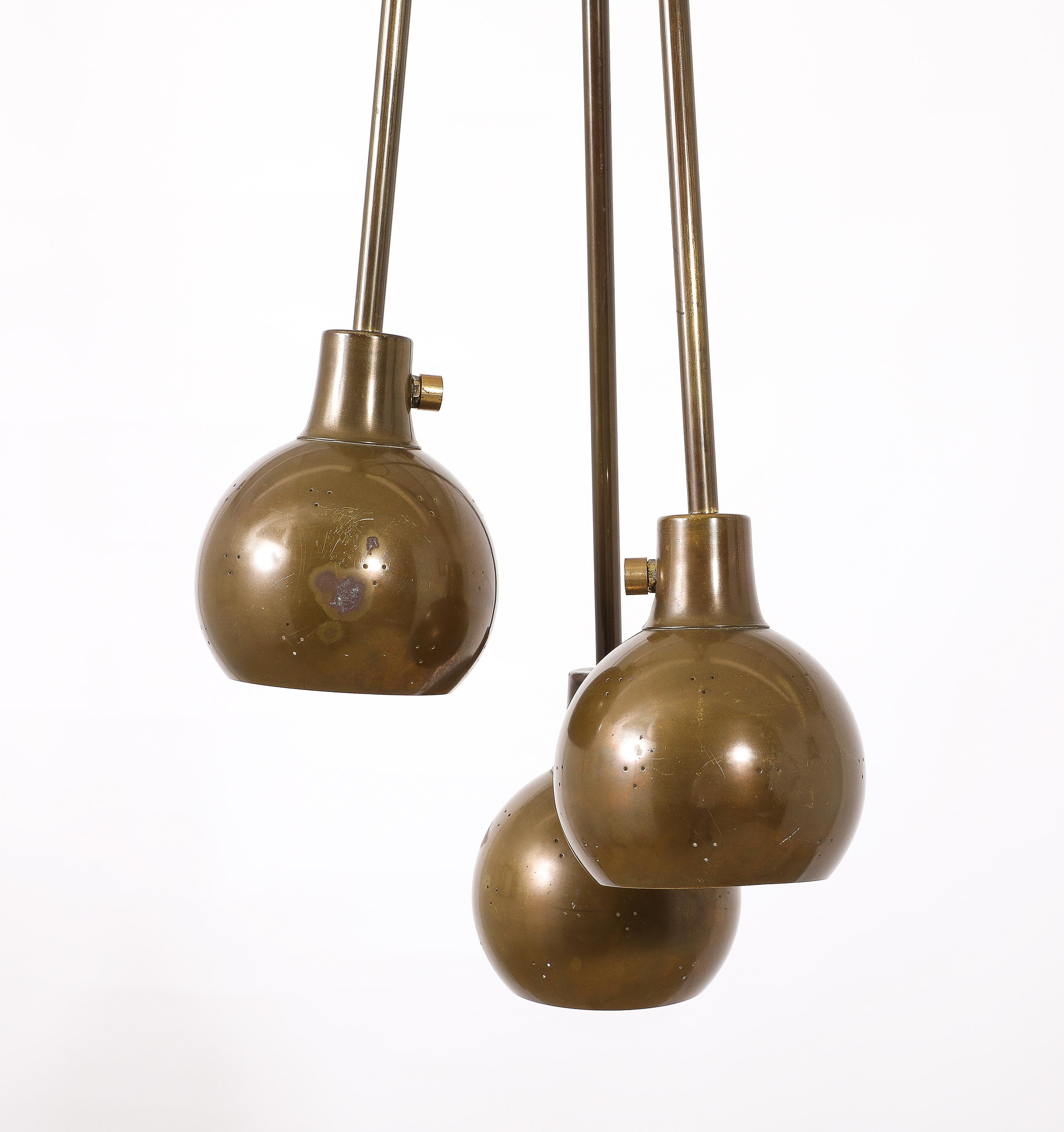 Ottone Ciondolo Tri-Orb italiano in vendita