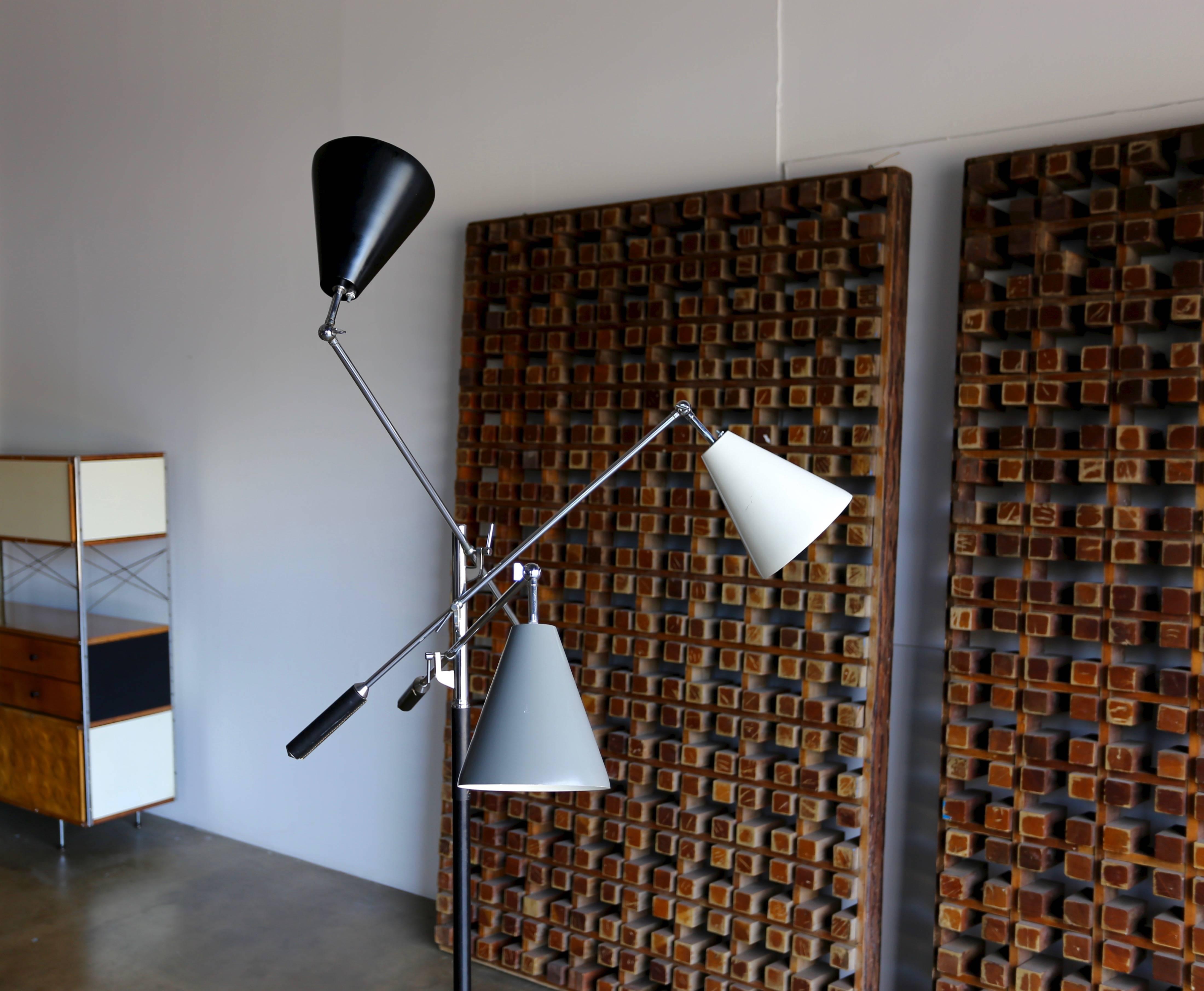 Aluminum Italian Triennale Floor Lamp