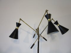 Italian Triennale Floor Lamp in the Style of Lelli