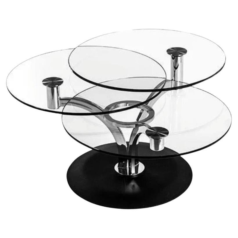 Table basse italienne à mouvement Trillo en vente