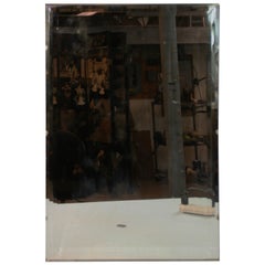 Italian  Triple Beveled Edge Rectangular Mirror 1960
s