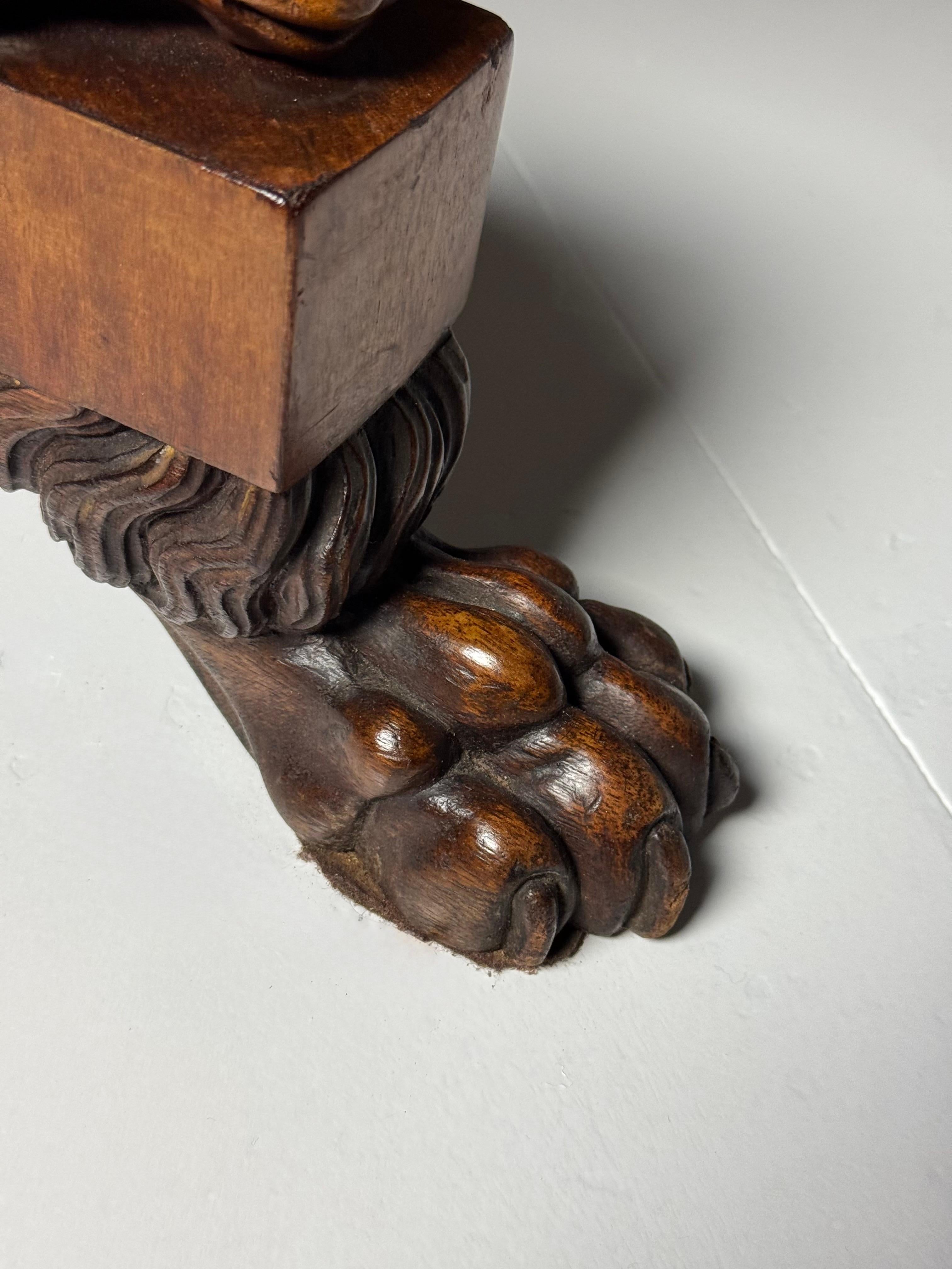 Italian Tripod Center Table 1820 with gemstone inlaid marble top For Sale 8