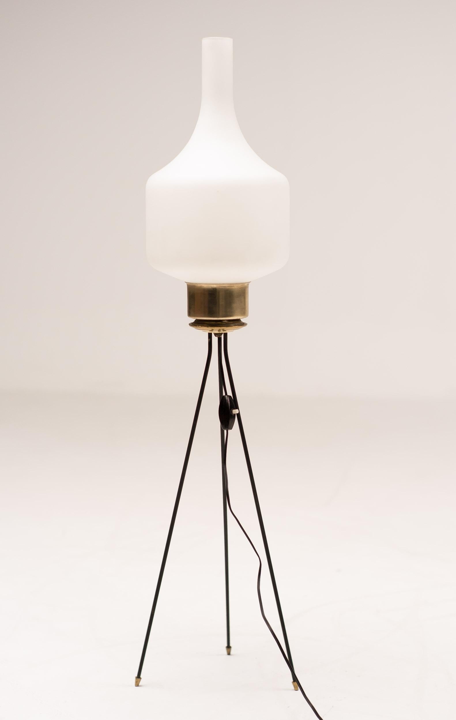 Enameled Italian Tripod Lamp