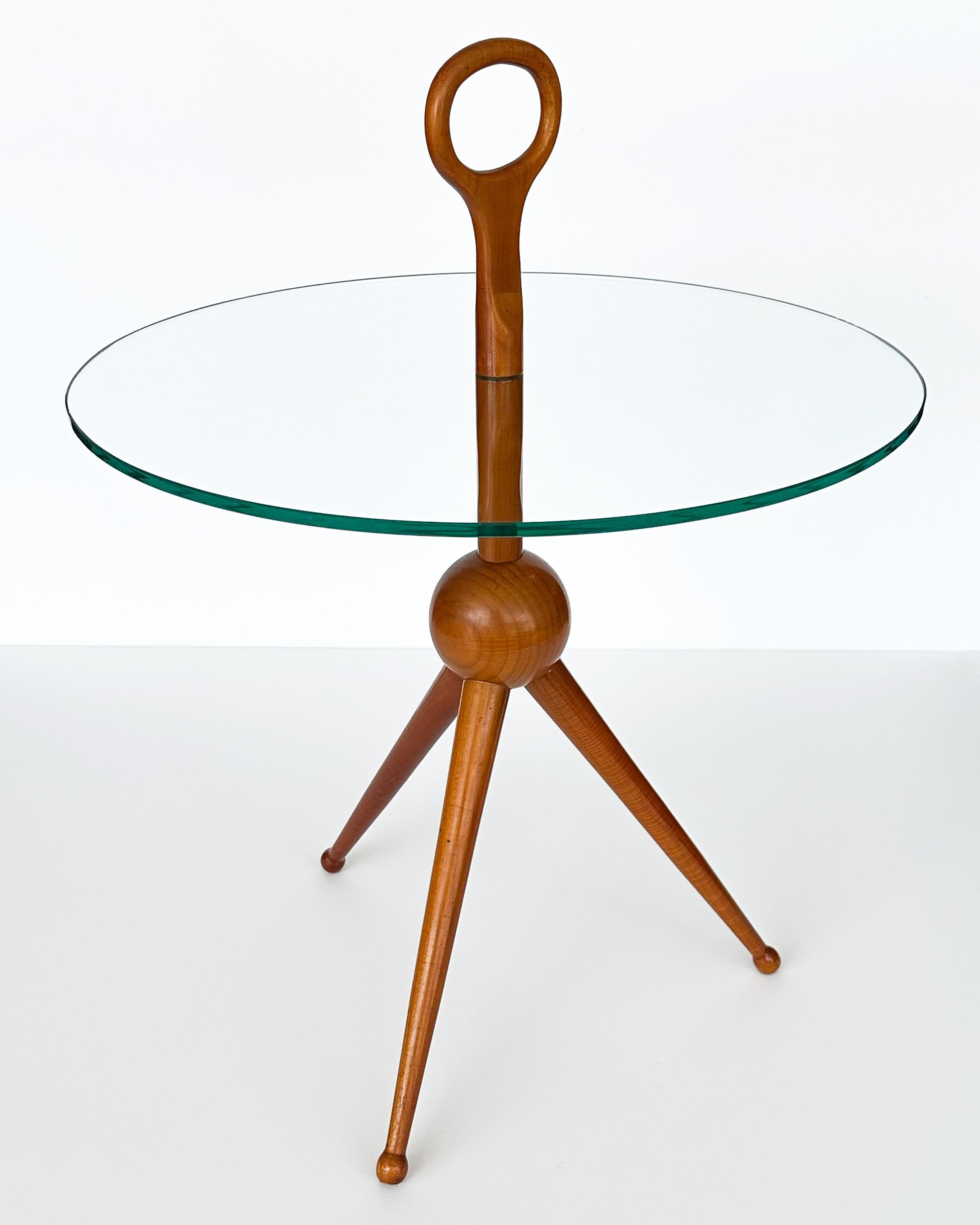 Italian Tripod Side Table by Cesare Lacca 1