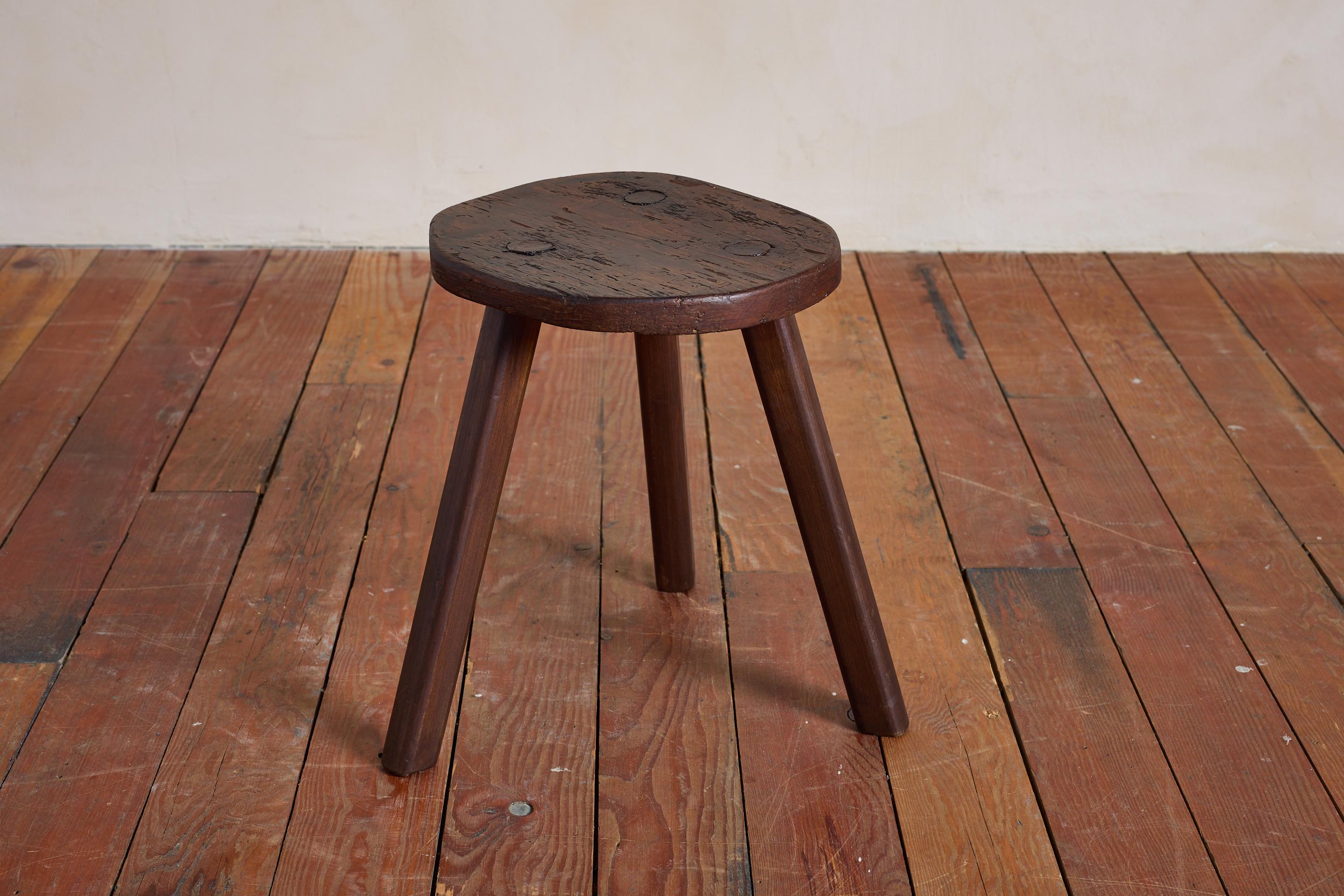 Italian Tripod Stool In Good Condition For Sale In Beverly Hills, CA