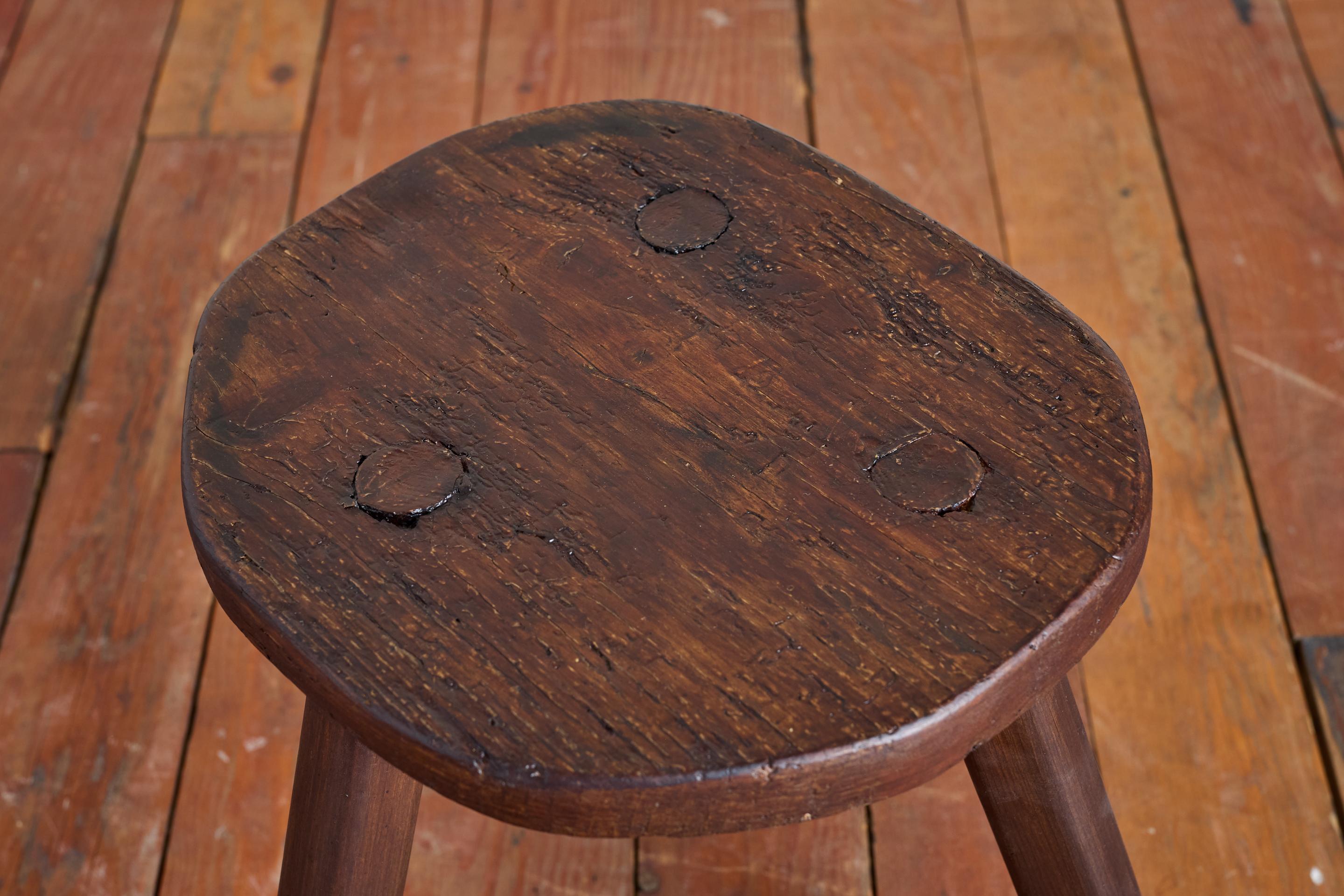 Mid-20th Century Italian Tripod Stool For Sale