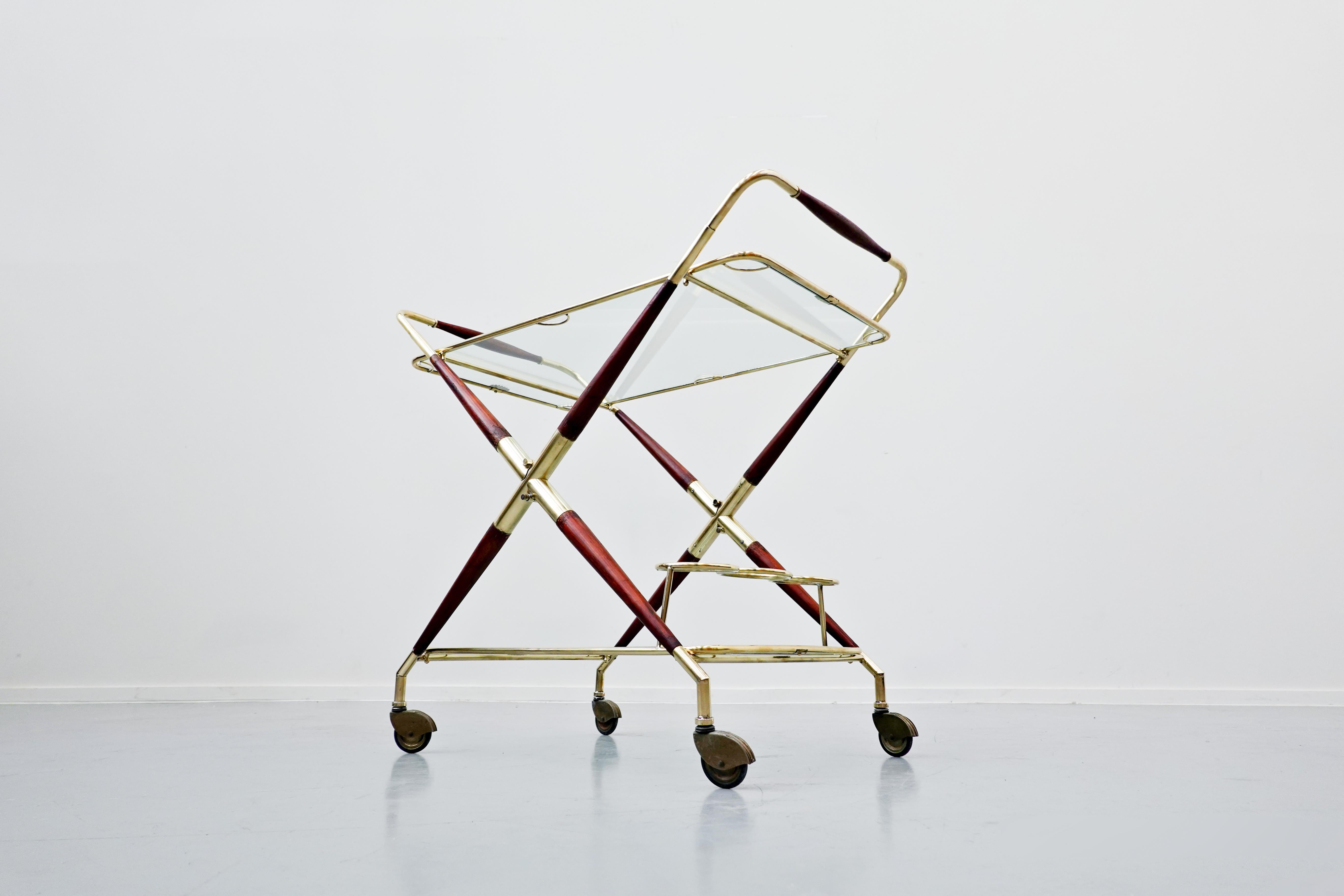 Mid-Century Modern Italian Trolley, 1950s In Good Condition For Sale In Brussels, BE