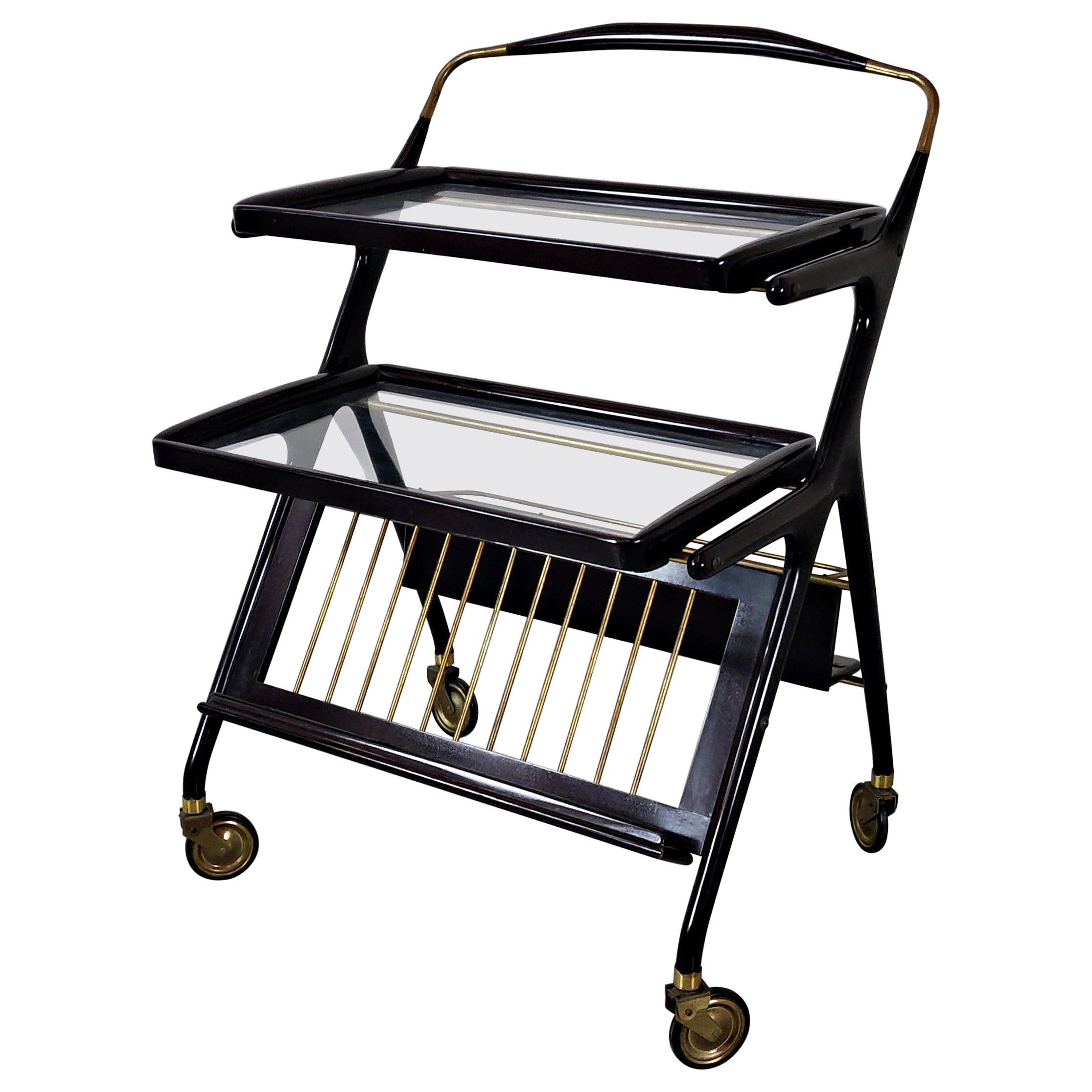 Italian Trolley Attributed to Cesare Lacca, 1950s