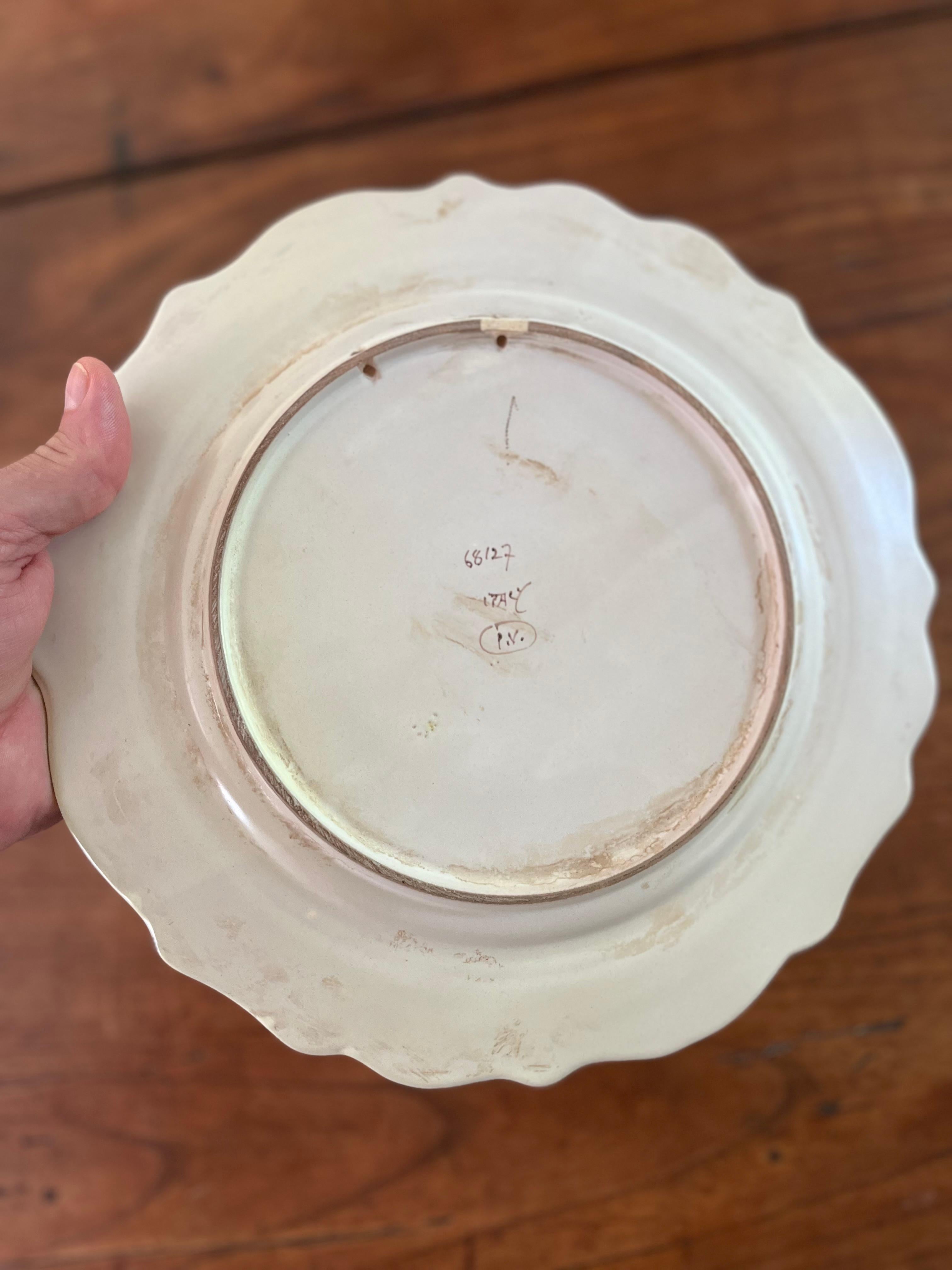 20th Century Italian Trompe L’oeil Decorative Plate