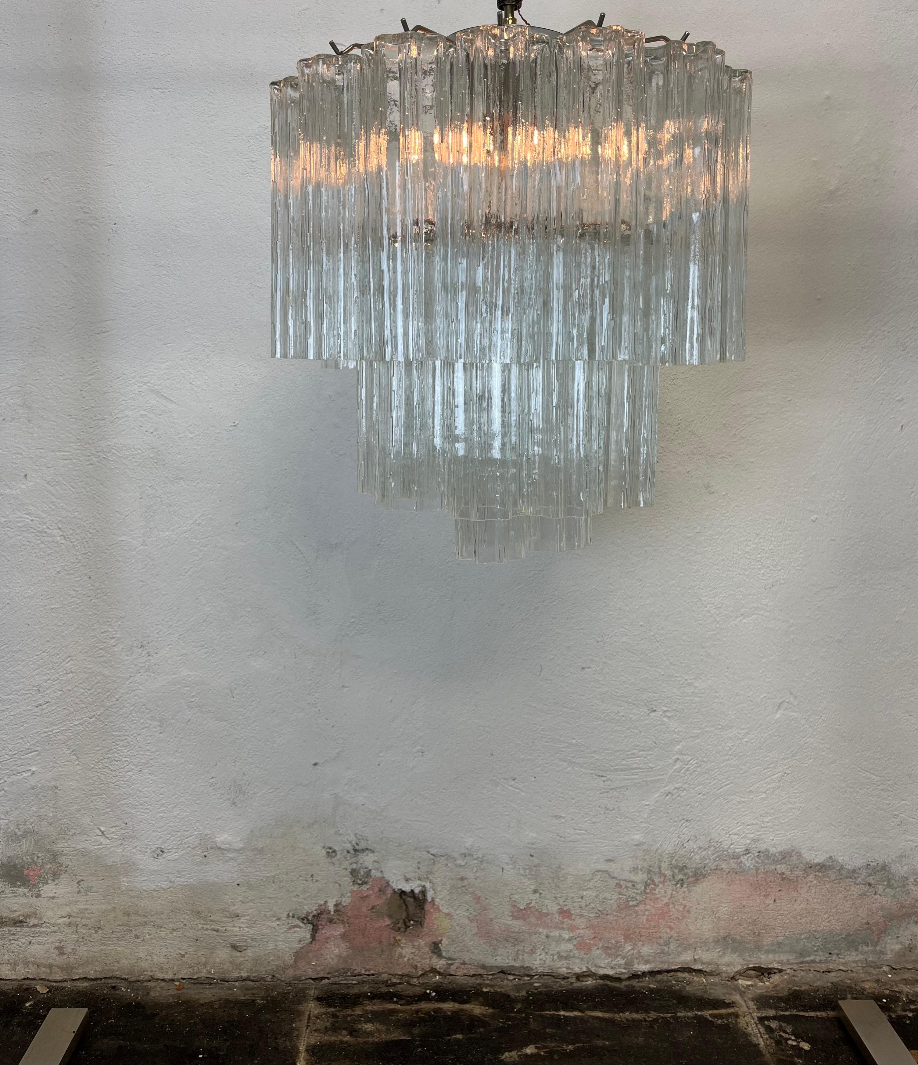 Italiano Lampadario Tronchi italiano  Zuccheri Venini Murano Camer in vendita