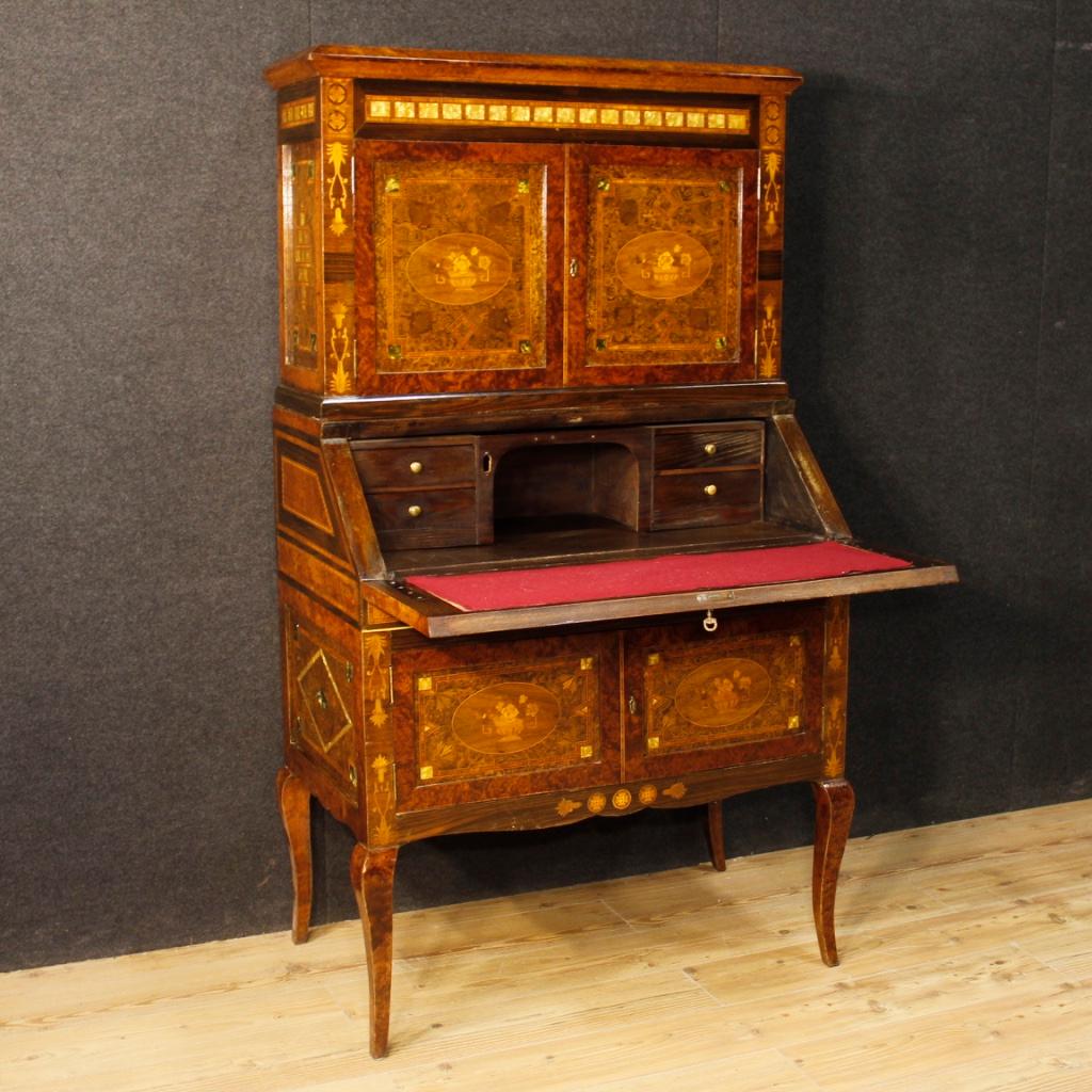 Italian Trumeau in Inlaid Wood from 20th Century 3