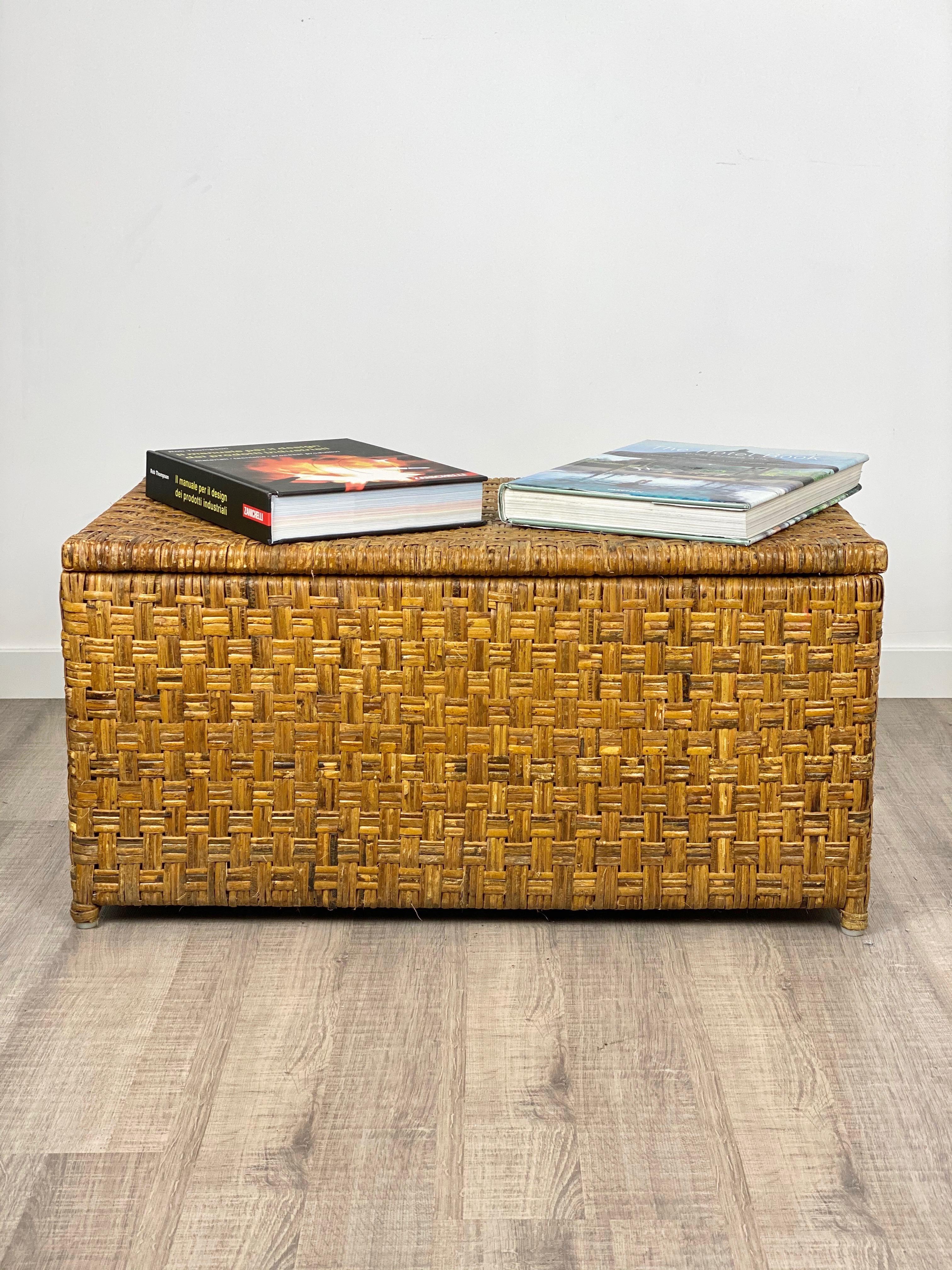 rattan wicker trunk