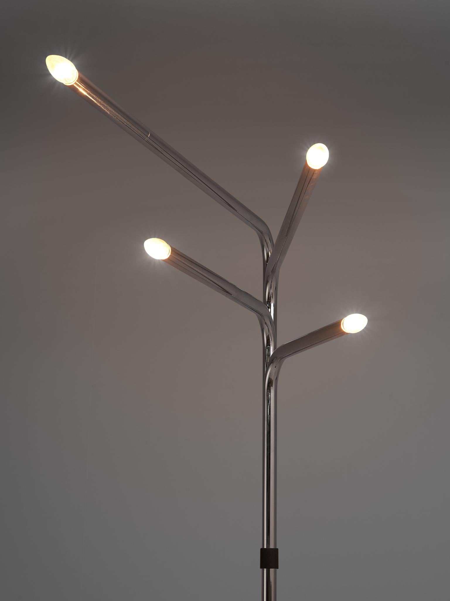 Late 20th Century Italian Tubular Floor Lamp by Goffredo Reggiani