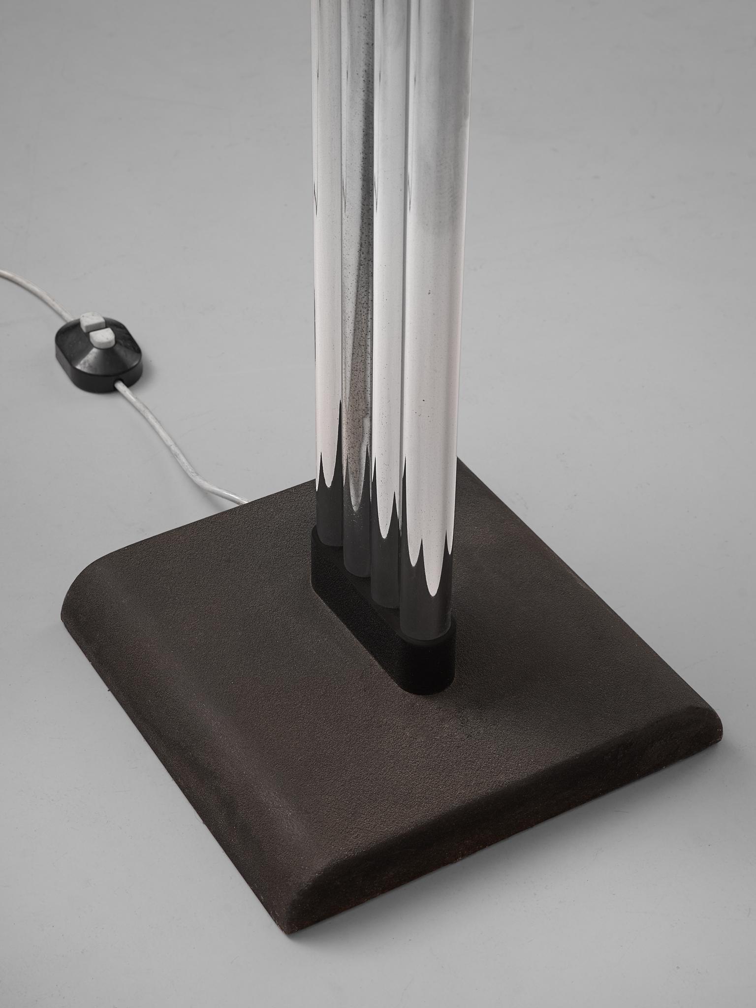 Steel Italian Tubular Floor Lamp by Goffredo Reggiani