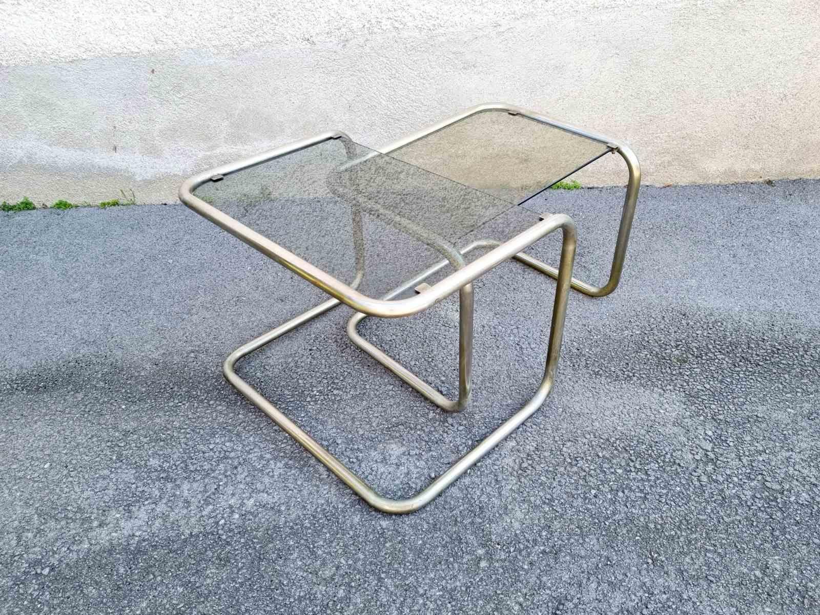 Mesas nido tubulares italianas de estilo Bauhaus, Italia años 50, Pareja en Bueno estado para la venta en Lucija, SI