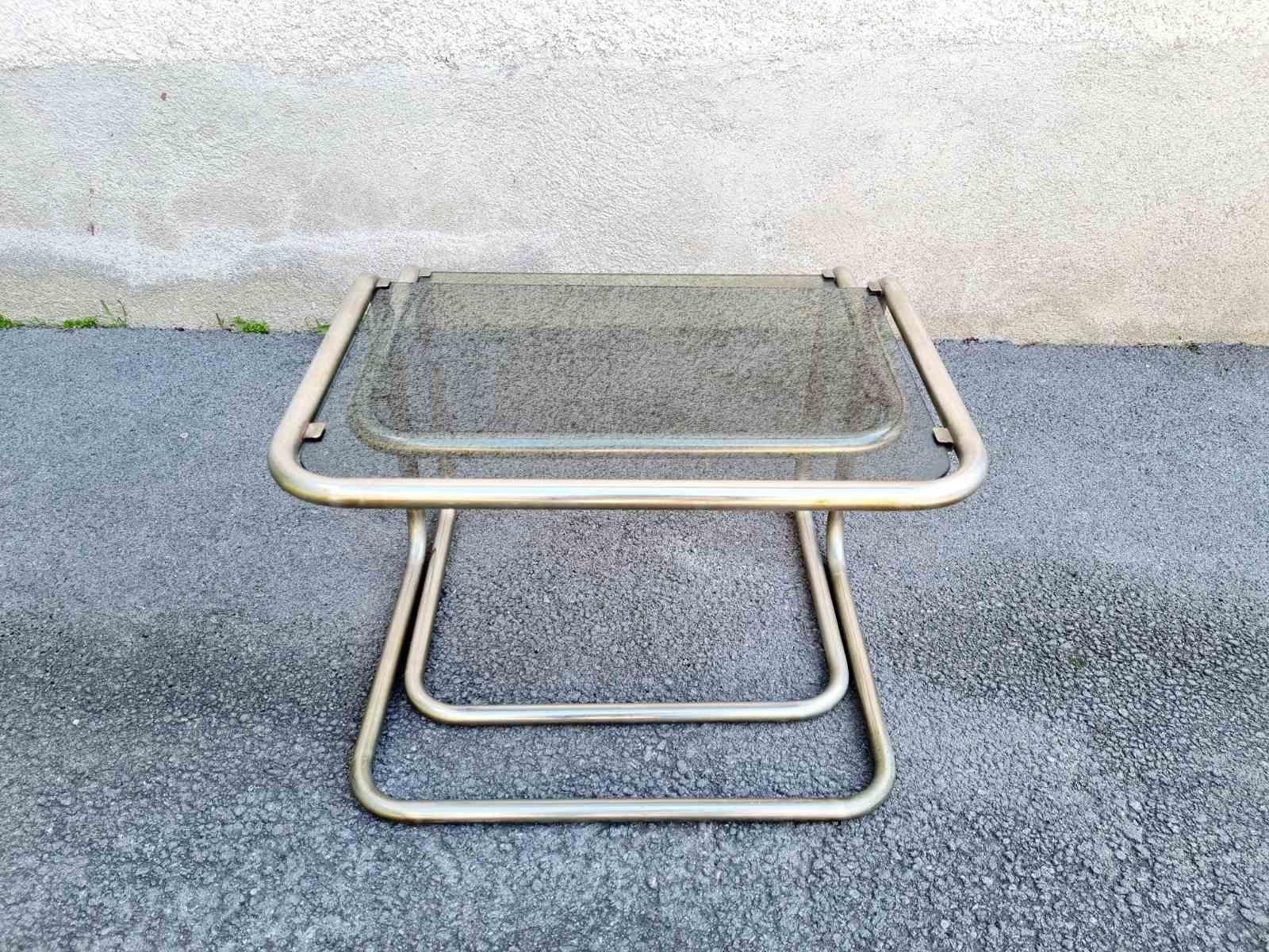 Mesas nido tubulares italianas de estilo Bauhaus, Italia años 50, Pareja en venta 1