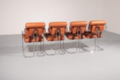 Sillas italianas Tucroma de Guido Faleschini para i4 Mariani, 1970