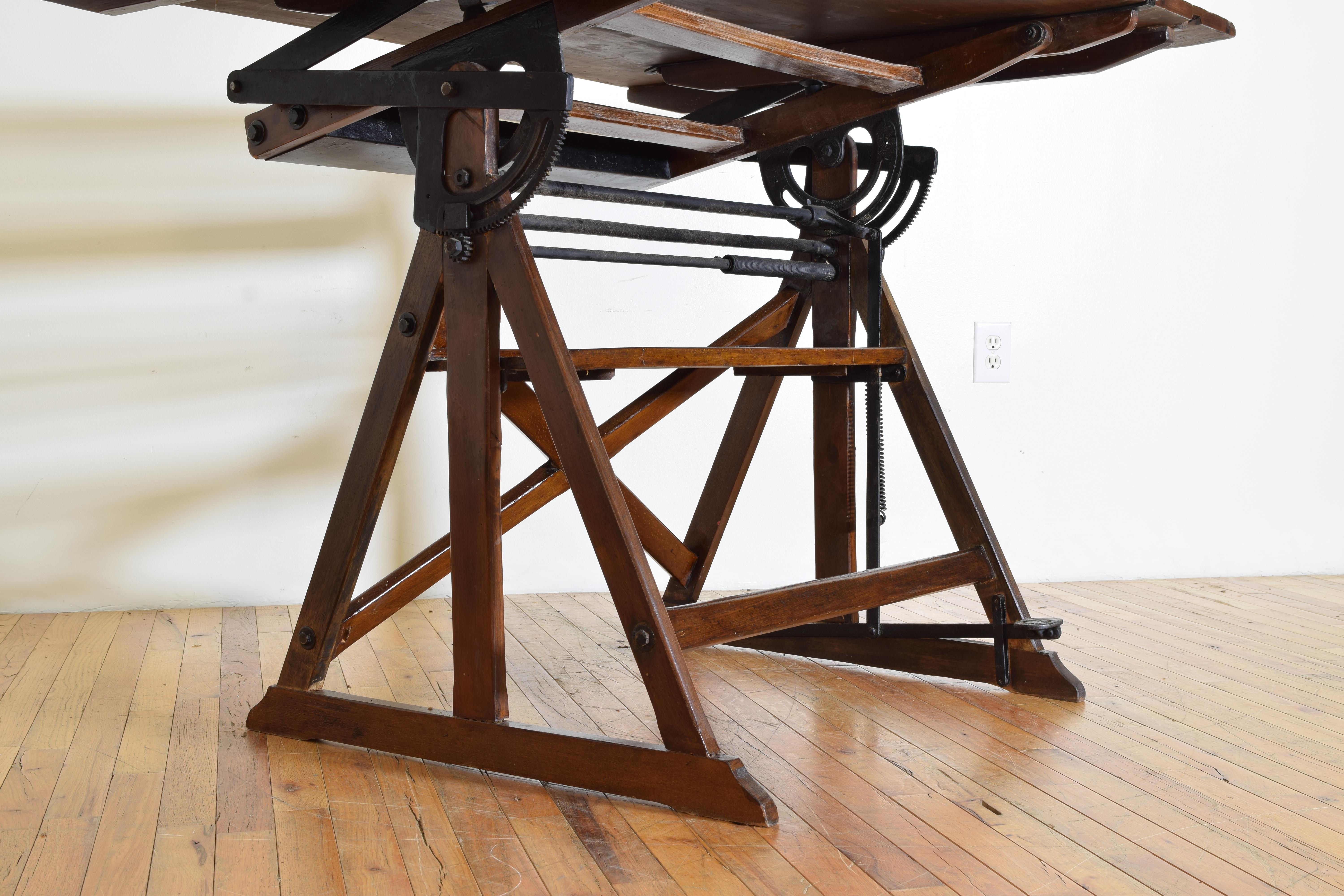 Italian, Turn of 20th century, Adjustable Architects Drafting Table, ca. 1900 5