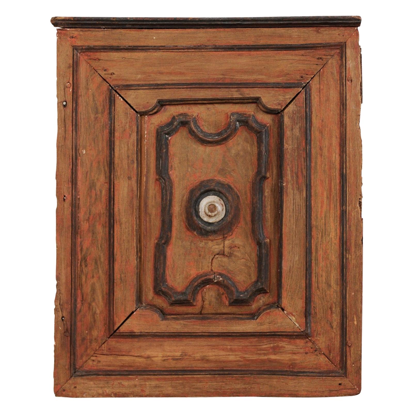 Italian Turn of the 18th and 19th Century Wooden Decorative Wall Panel