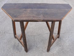 Italian Turn of the Century Walnut Half or Demilune Tables
