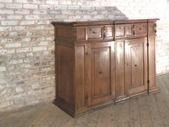 Italian / Tuscan  Baroque 17th Century Walnut  Credenza